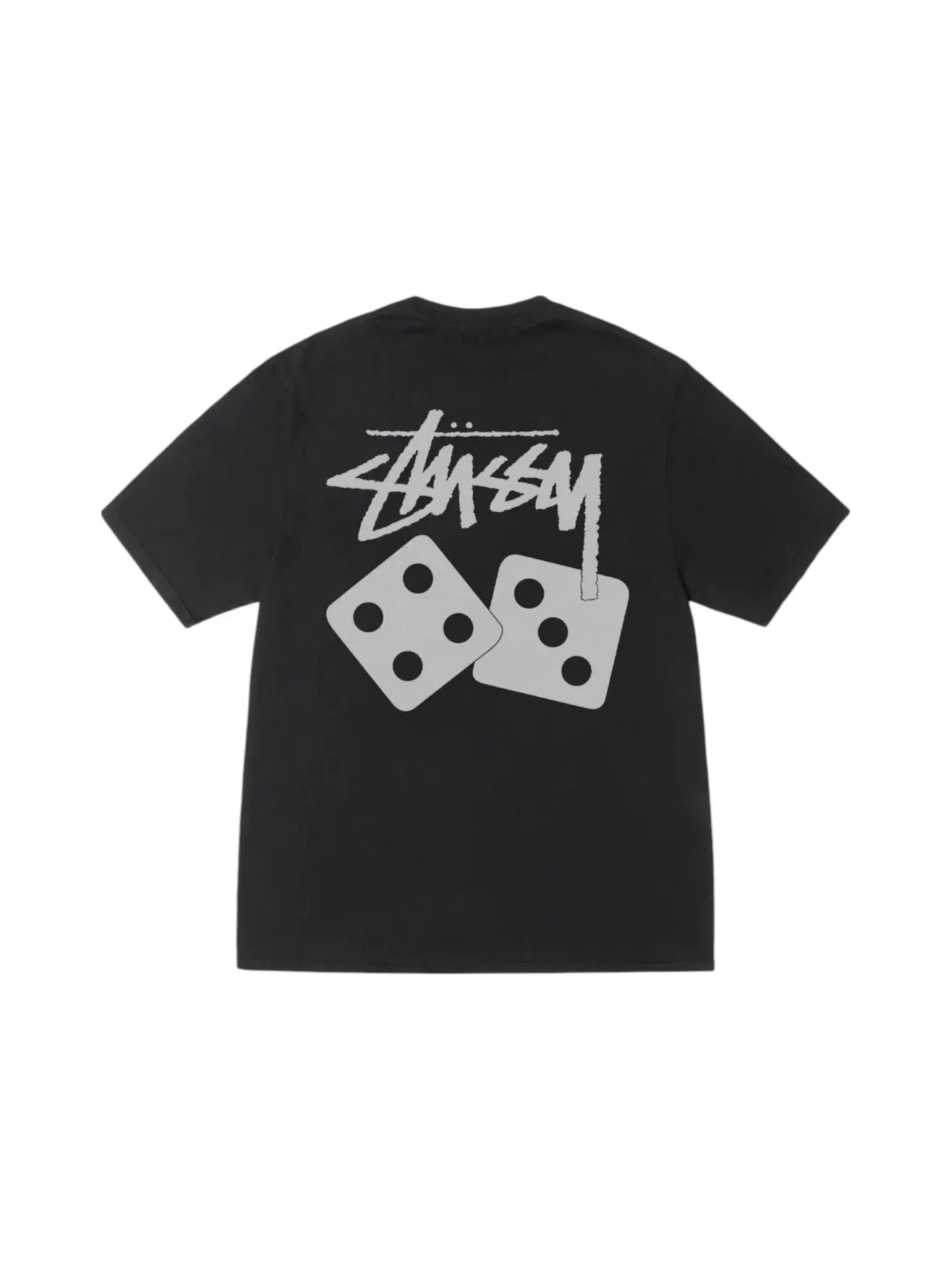 Мужская футболка с принтом Stussy Tee — изображение 1 из 2, черный