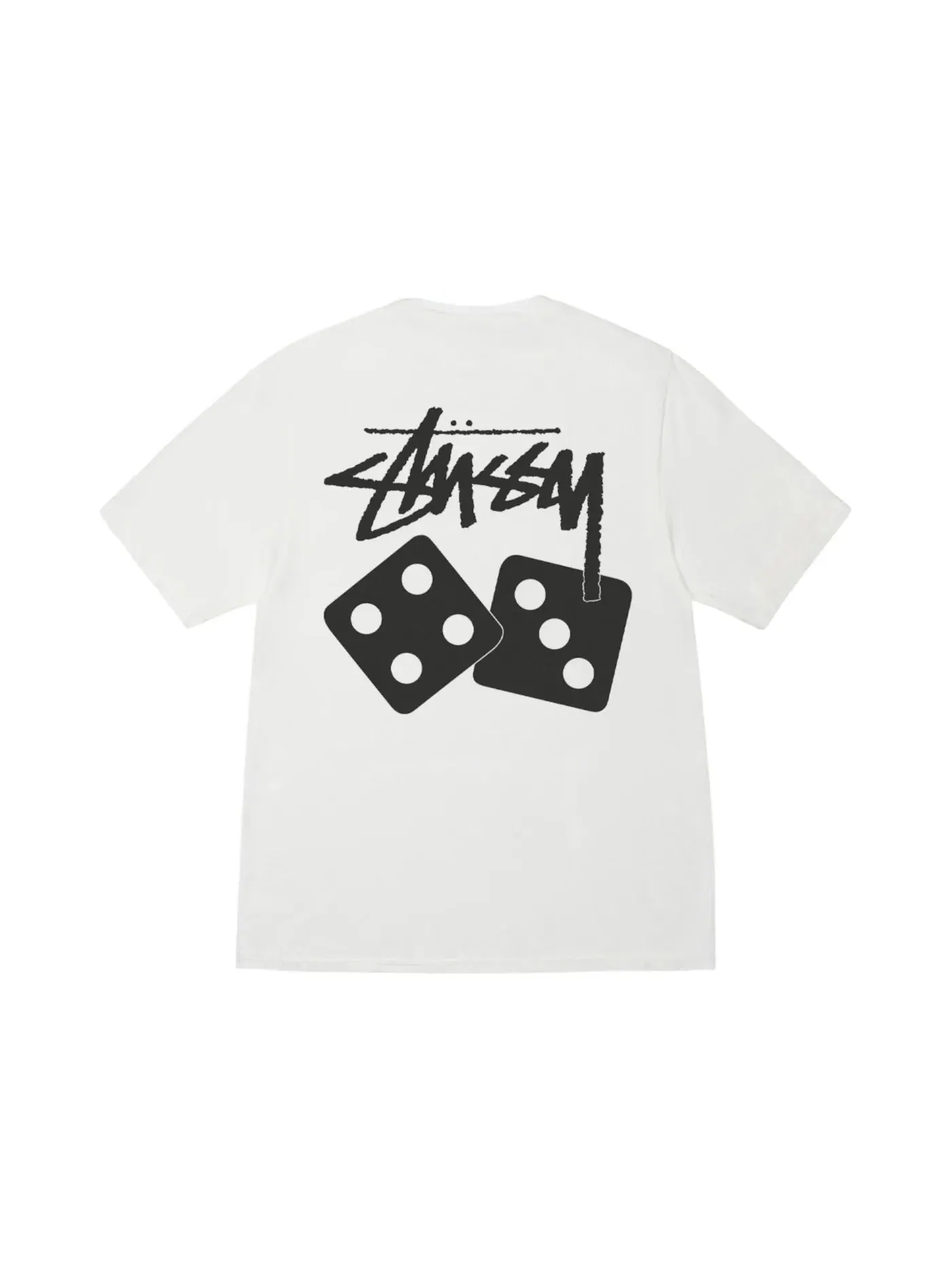 Мужская футболка с принтом Stussy Dice Pigment Dyed Tee Stussy — изображение 1 из 2, прозрачный