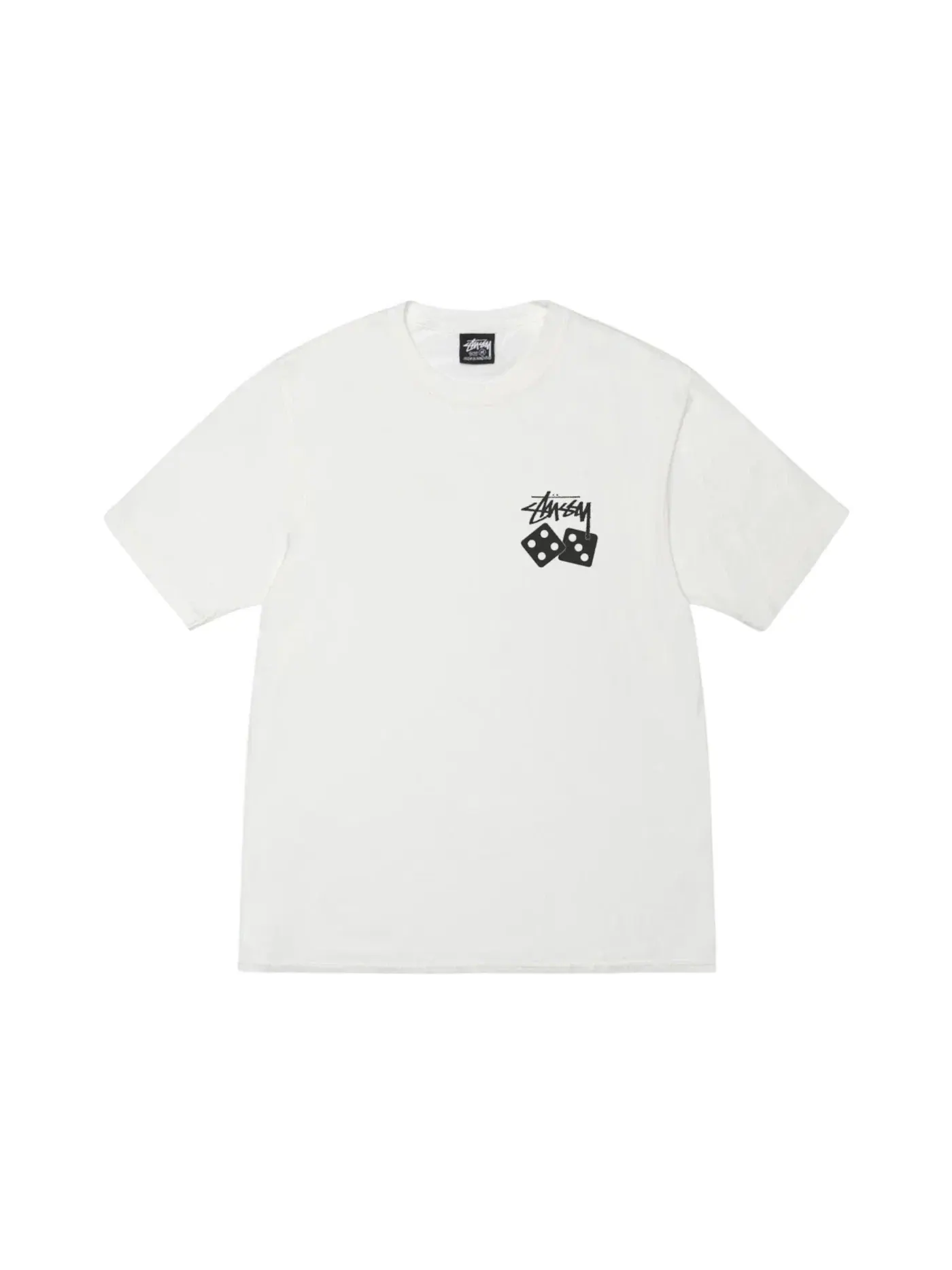Мужская футболка с принтом Stussy Dice Pigment Dyed Tee Stussy — изображение 2 из 2, прозрачный