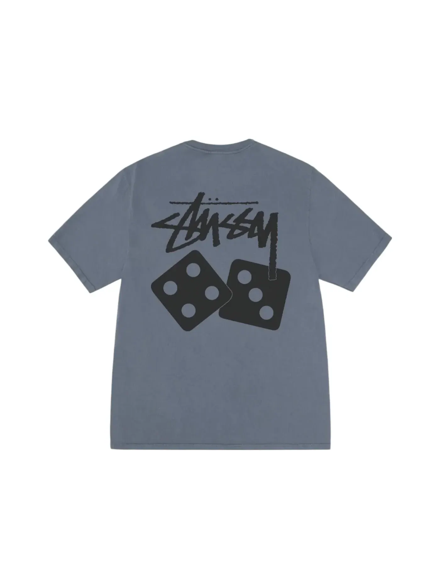 Мужская футболка с принтом Tee Stussy — изображение 1 из 2, темно-синий