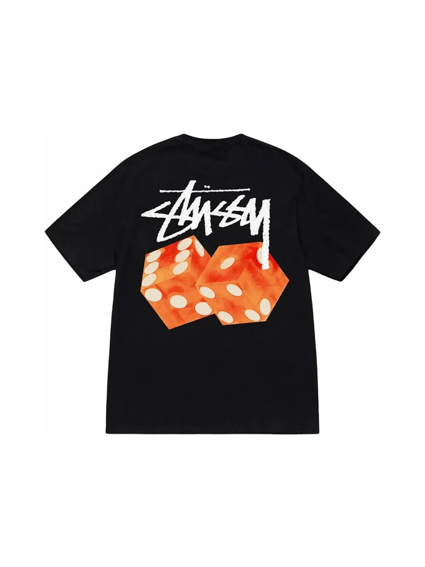 Мужская футболка с принтом Stussy Tee — изображение 1 из 1, черный