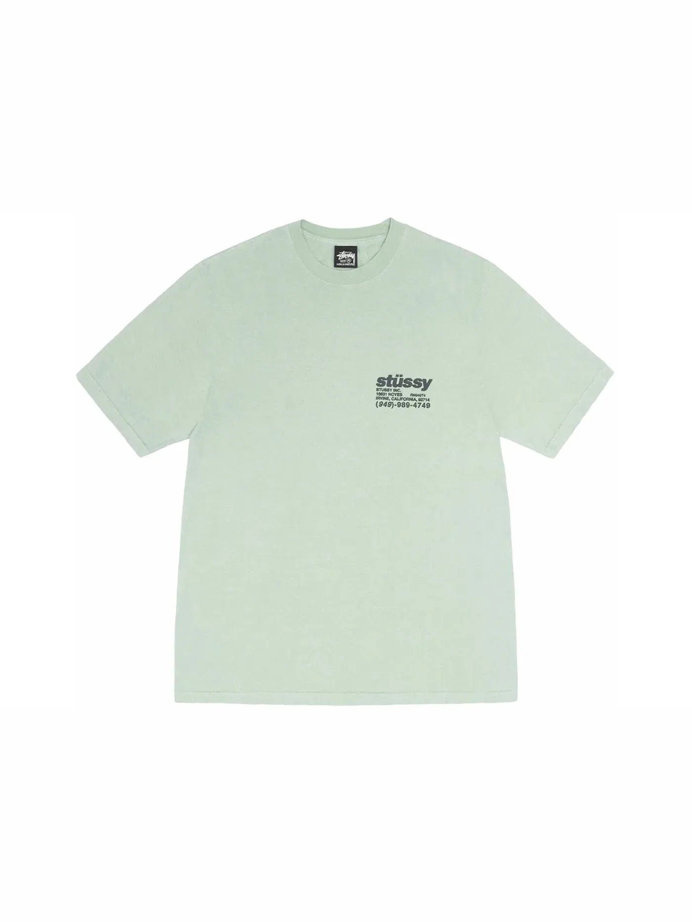 Мужская футболка с принтом Stussy Tee — изображение 2 из 2, серый