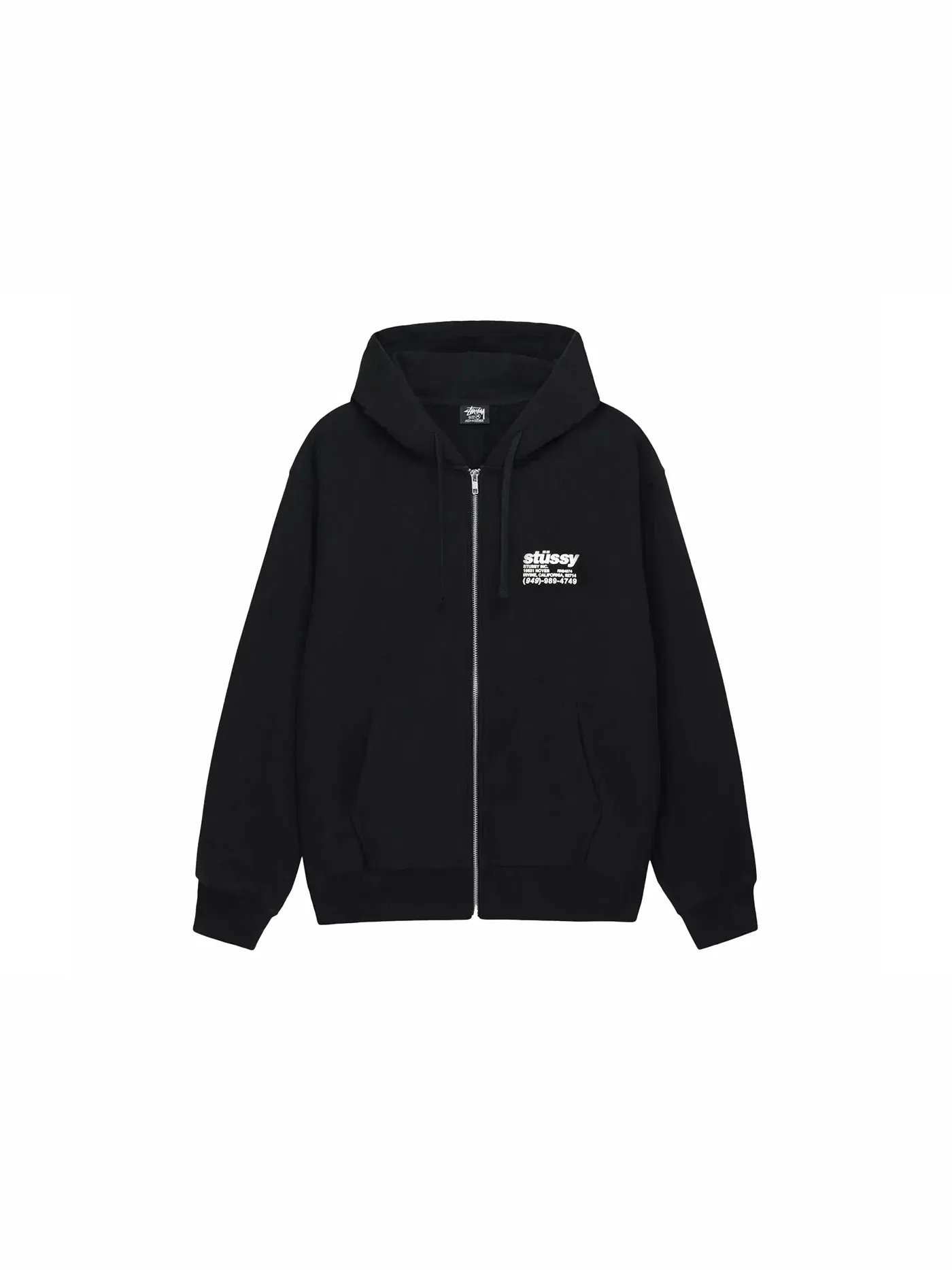 Мужская худи Stussy DNA Zip — изображение 1 из 2, черный