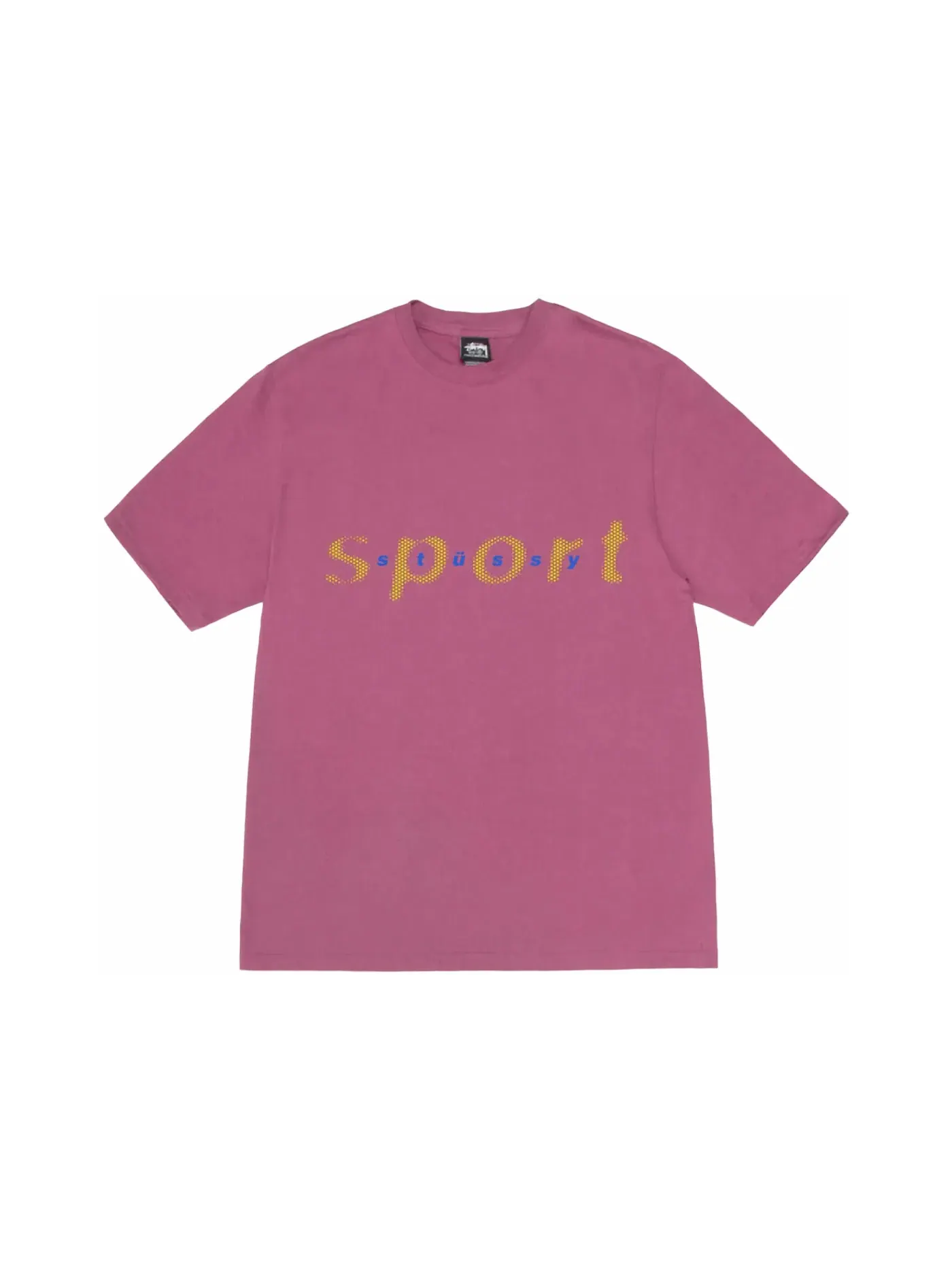 Мужская футболка с принтом Stussy Dot Sport T-shirt Stussy — изображение 1 из 1, фиолетовый