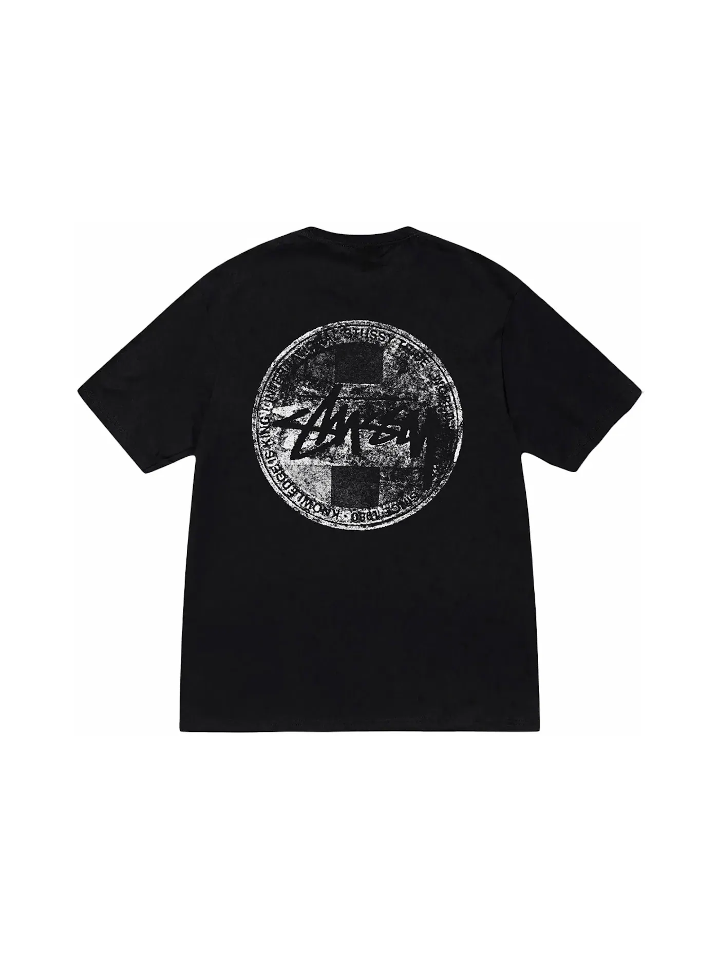 Мужская футболка с принтом Stussy Tee — изображение 1 из 2, черный