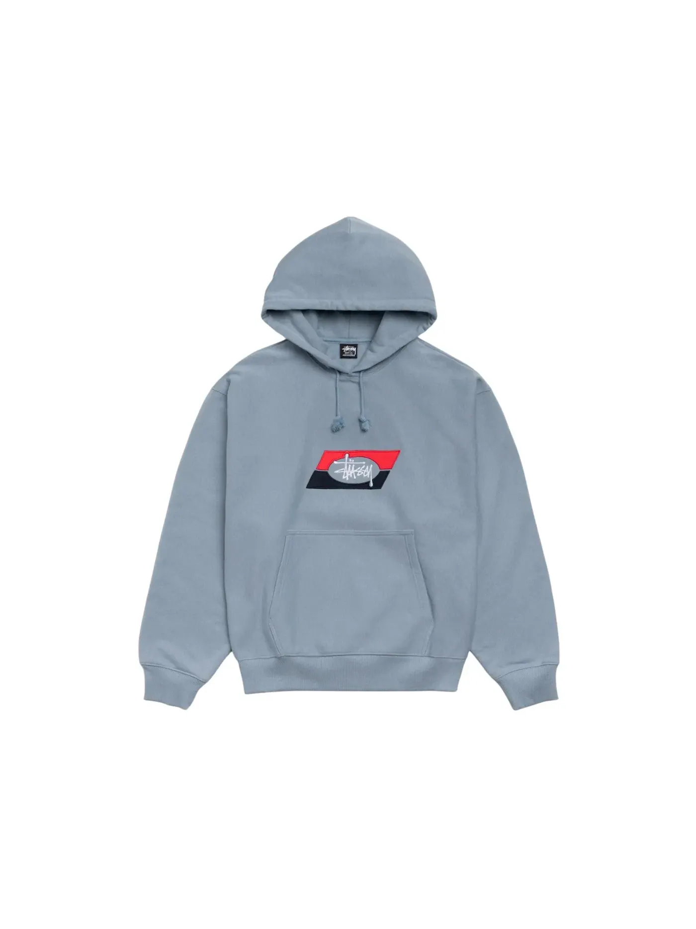 Мужская худи с вышивкой Stussy — изображение 1 из 2, серый