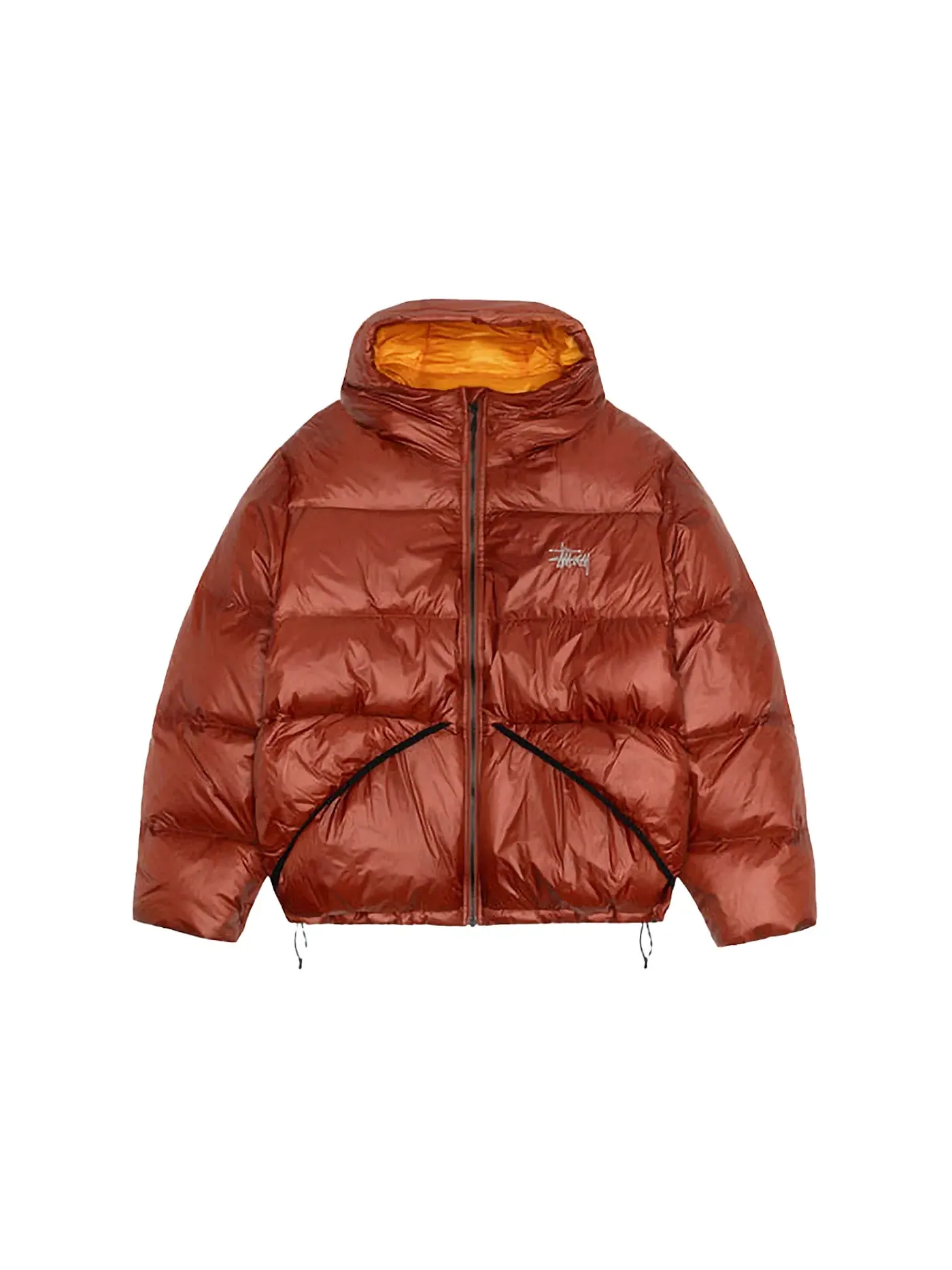 Мужское пальто-парка с утеплителем Parka Stussy — изображение 1 из 1, кирпич