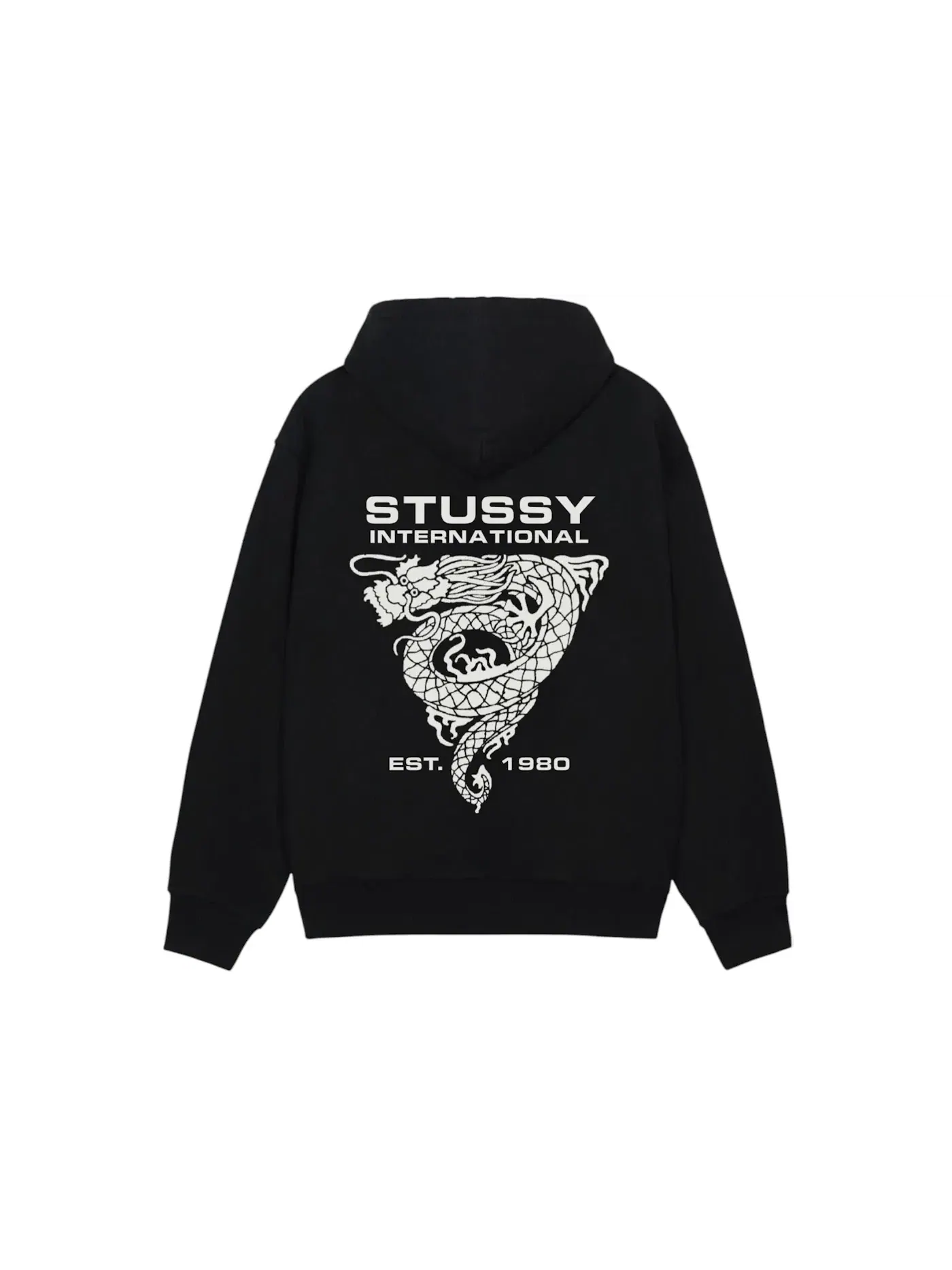 Мужской худи Dragon Stussy — изображение 2 из 2, черный