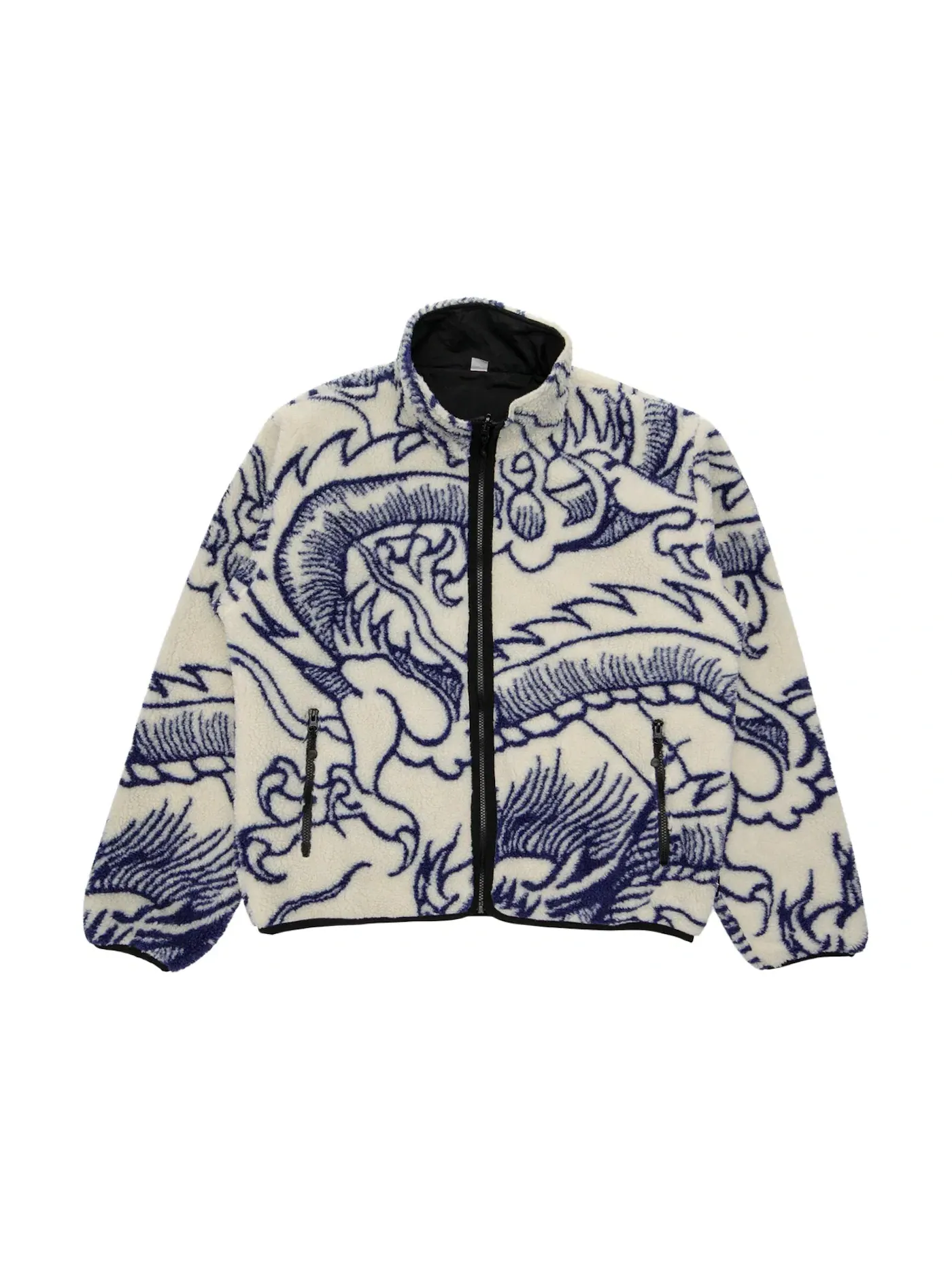 Мужская куртка-реверс с принтом Dragon Stussy — изображение 1 из 3, прозрачный