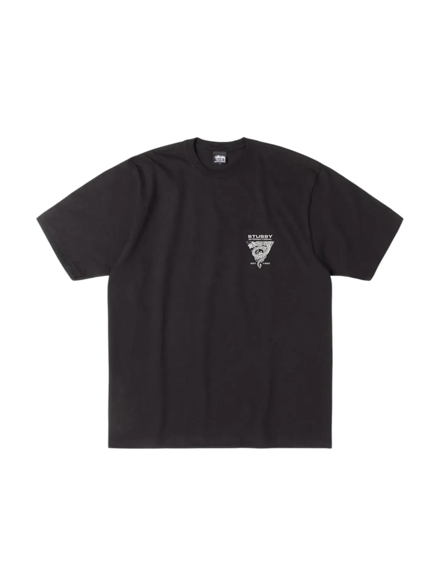 Мужская футболка с принтом Stussy Tee — изображение 1 из 2, черный