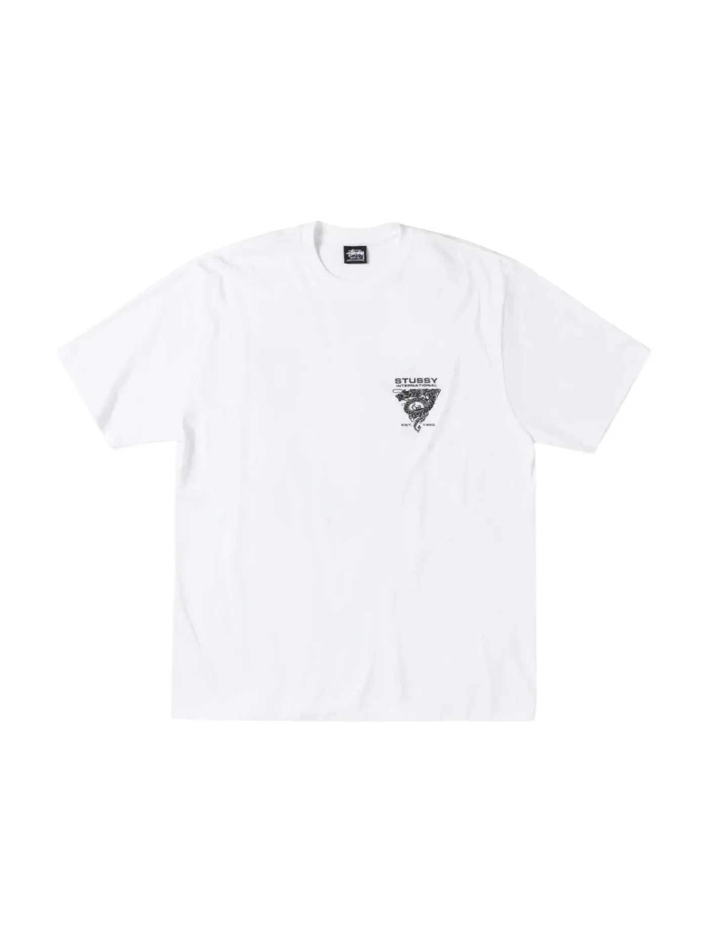 Мужская футболка с принтом Dragon Tee Stussy — изображение 1 из 2, белый