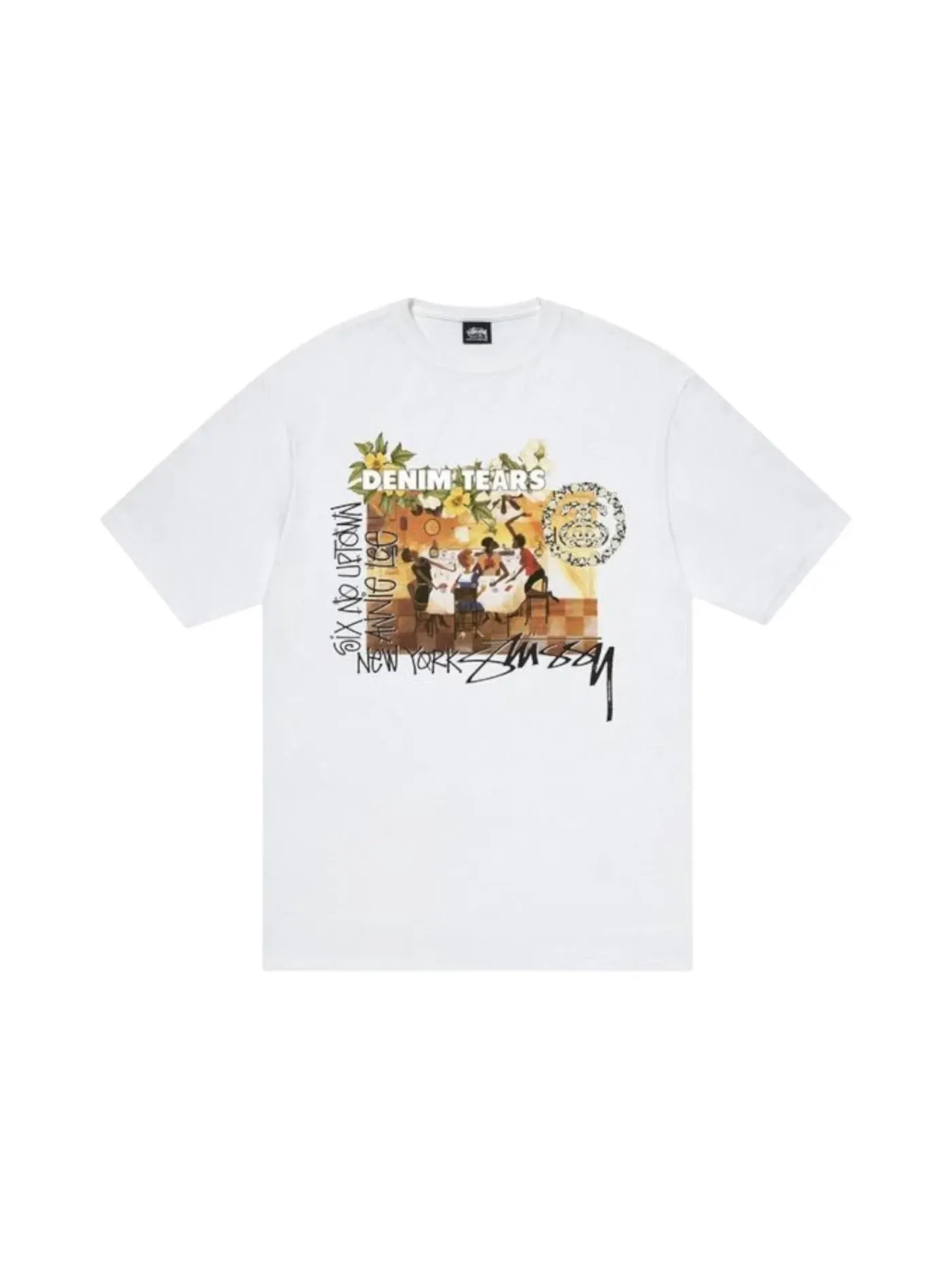 Мужская футболка с принтом Stussy Tee — изображение 1 из 1, белый