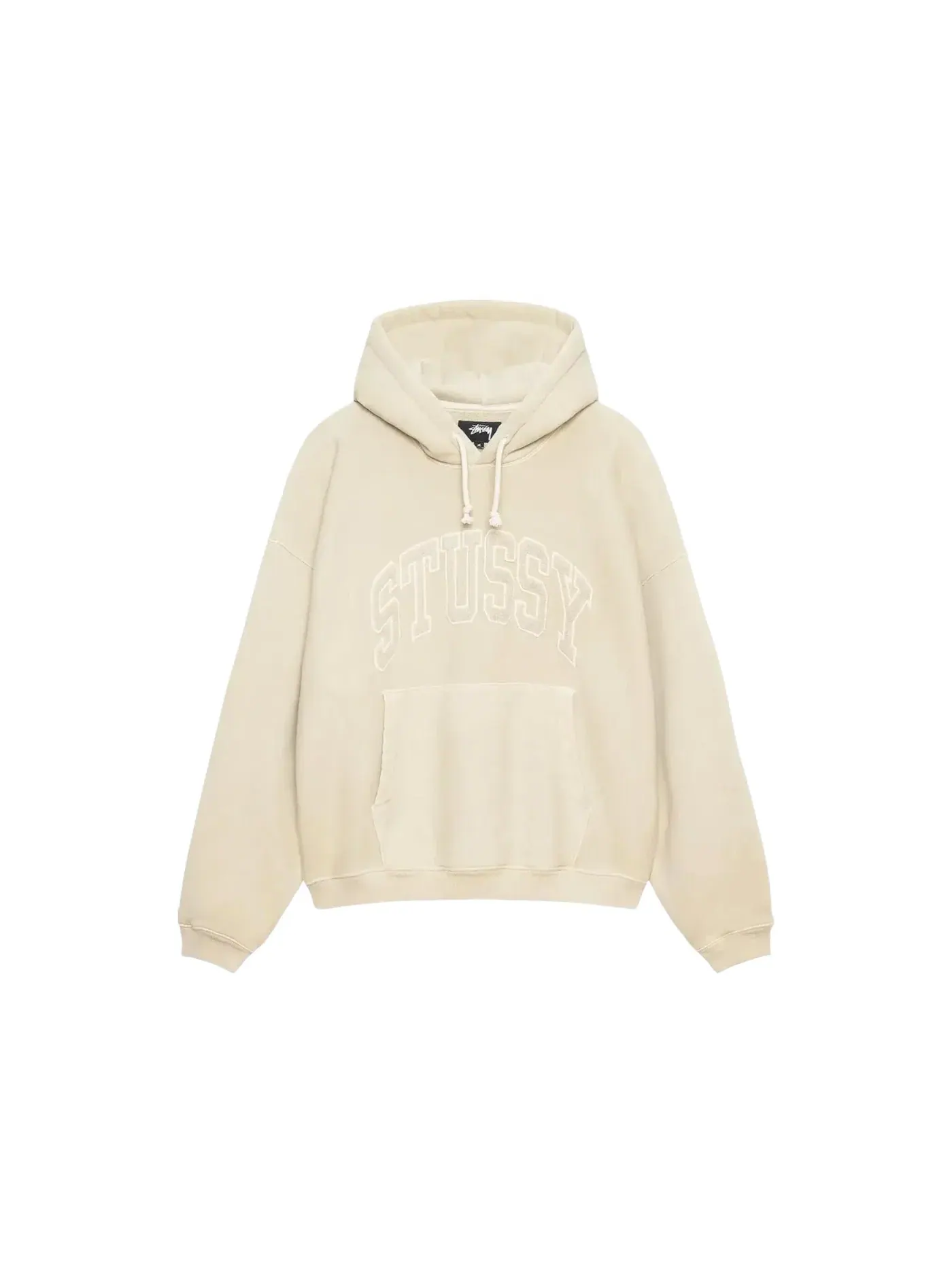 Мужской худи свободного кроя Stussy Hoodie — изображение 1 из 2, бежевый