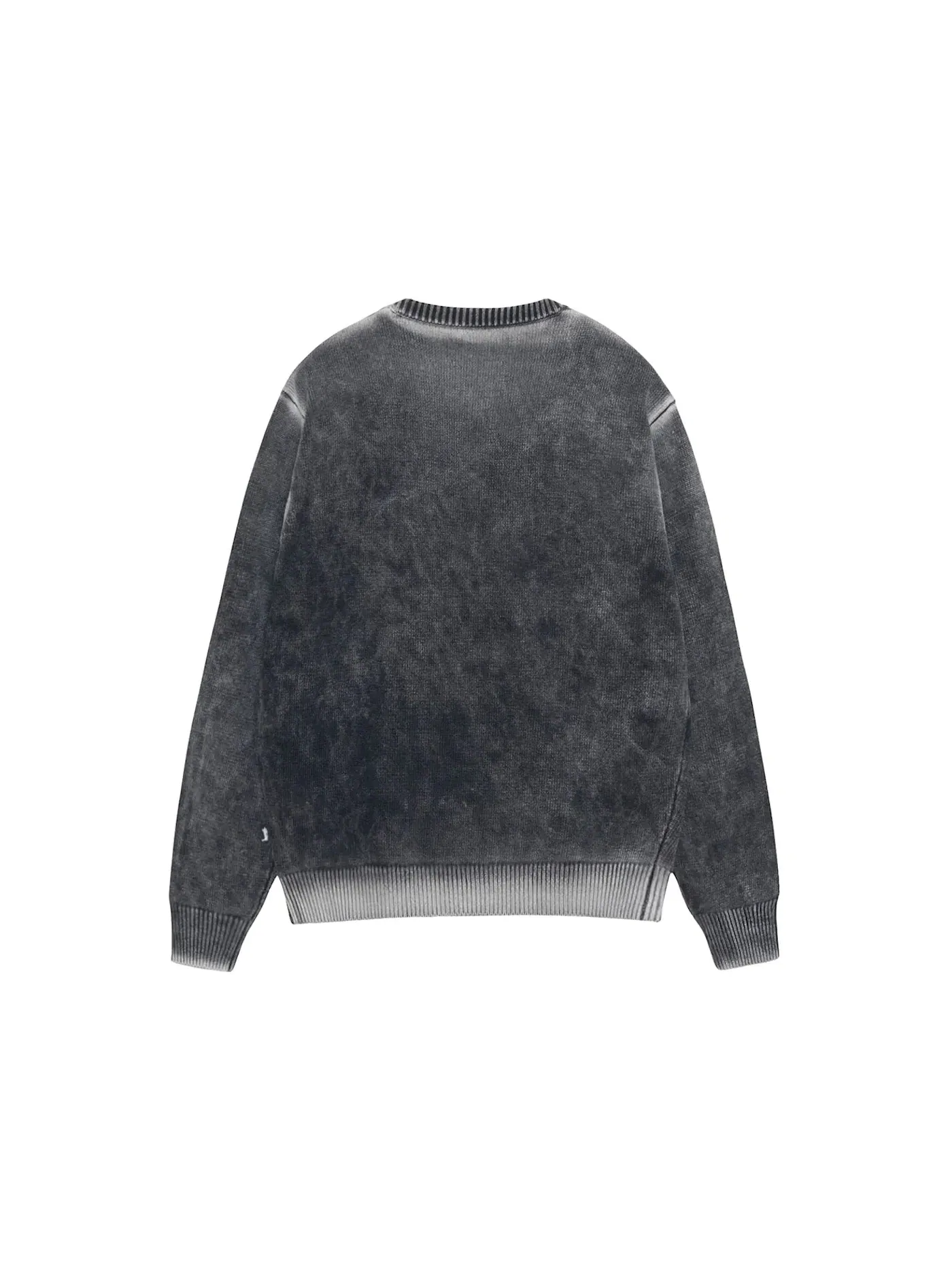 Мужской свитшот хлопковый Crew Stussy — изображение 2 из 2, черный