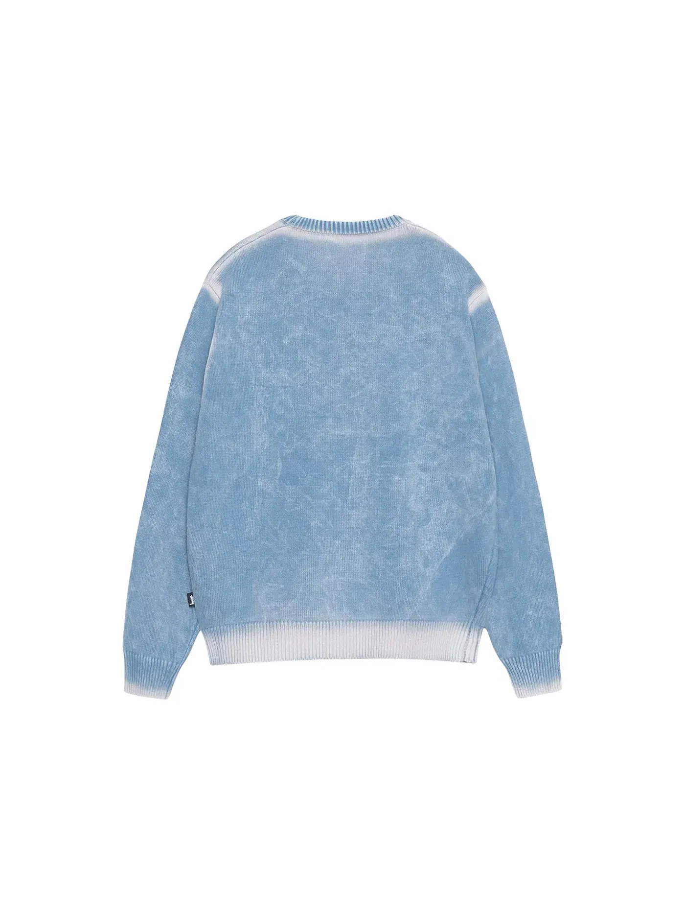 Мужской свитшот из хлопка Faded Cotton Knit Crew Stussy — изображение 2 из 2, синий