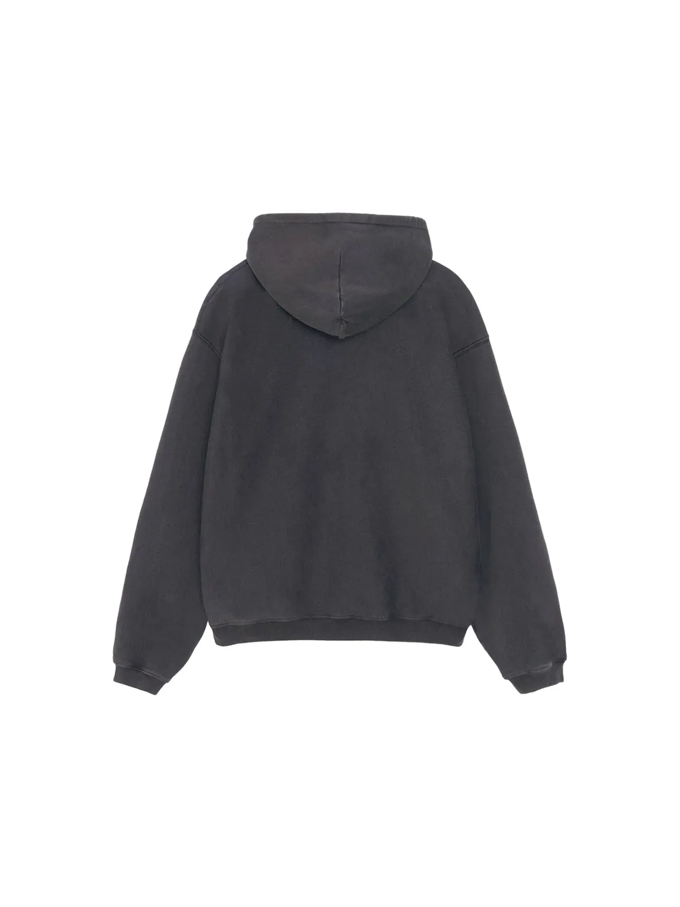 Мужская худи с застежкой-молнией с принтом Hoodie Stussy — изображение 2 из 2, черный