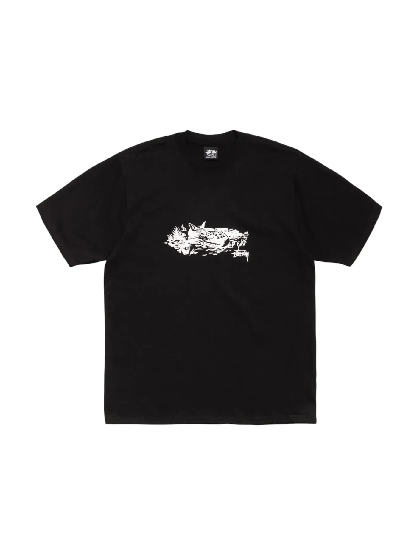 Мужская футболка с принтом Fawn Tee Stussy — изображение 1 из 2, черный