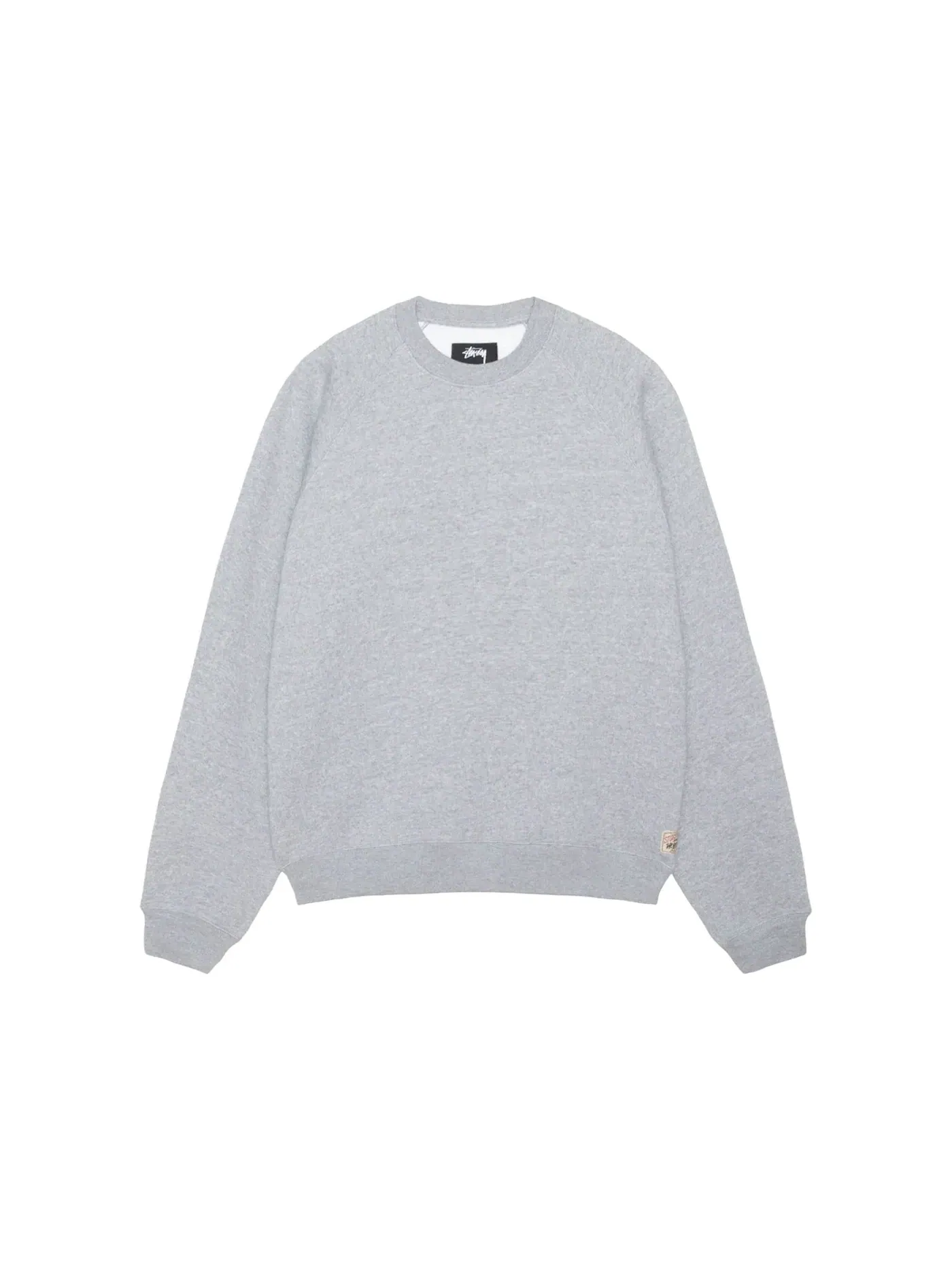 Мужской свитшот с втачным рукавом реглан Crew Stussy — изображение 1 из 2, серый