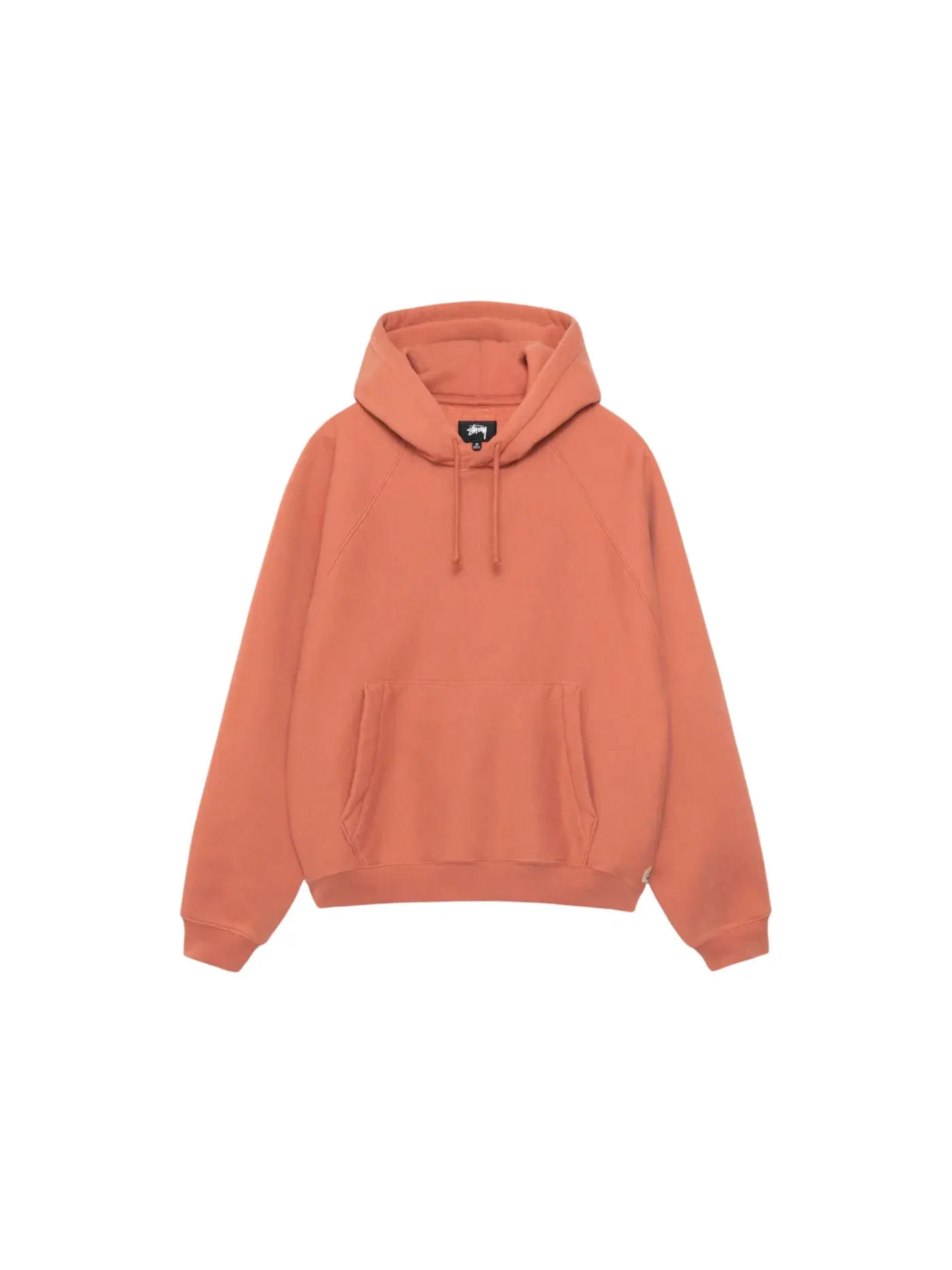 Мужской флисовый реглан худи модель Hoodie Stussy — изображение 1 из 2, кирпич