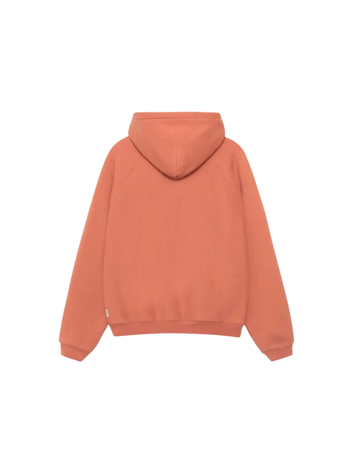 Мужской флисовый реглан худи модель Hoodie Stussy — изображение 2 из 2, кирпич