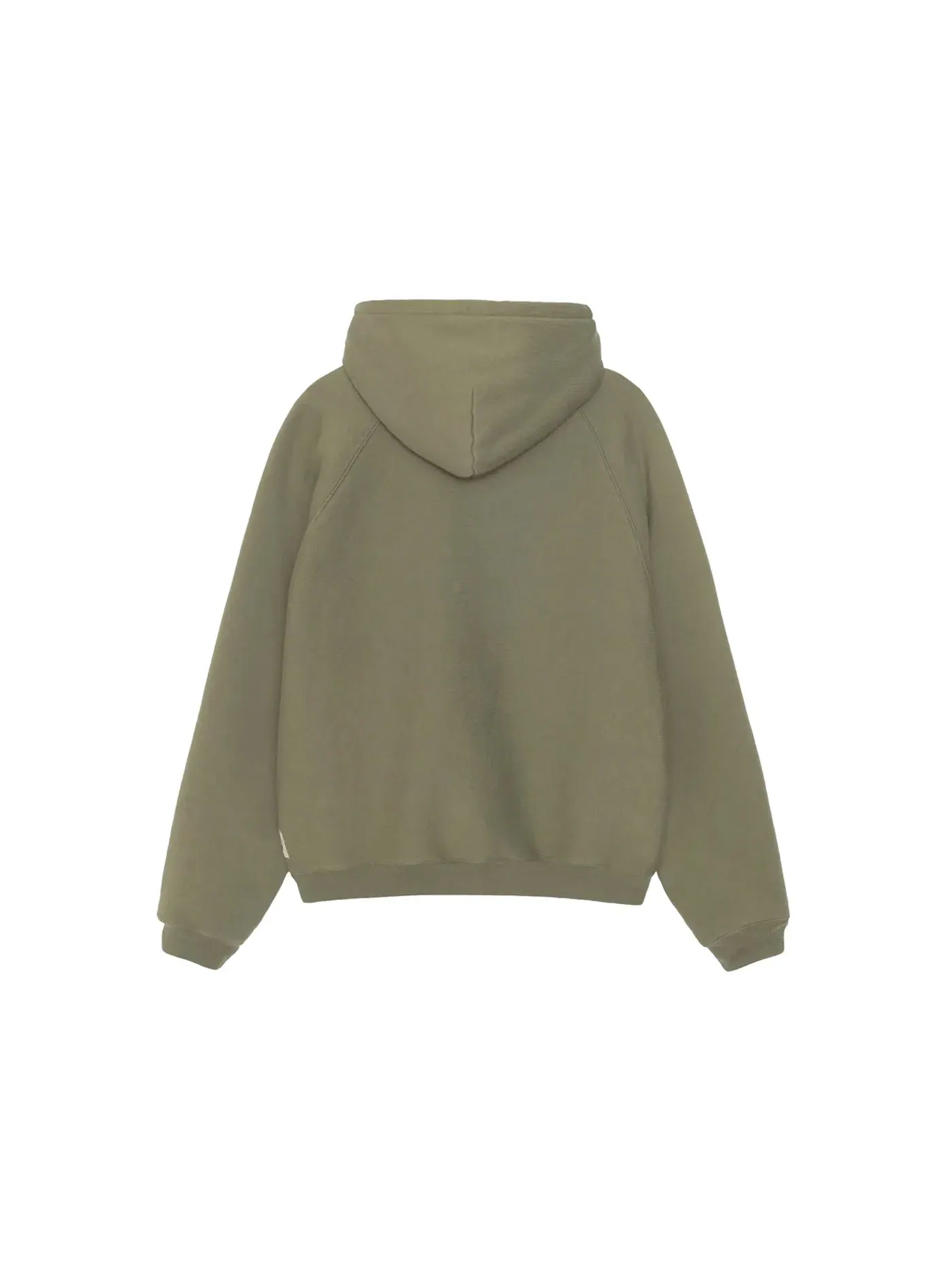 Мужское худи из флиса с рукавом реглан Stussy — изображение 2 из 2, оливковый