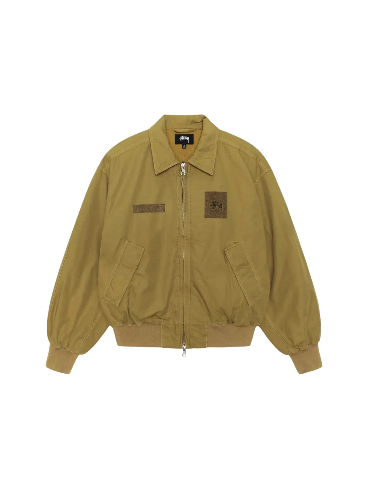 Мужская куртка-бомбер Stussy Flight Bomber Jacket — изображение 1 из 1, золотистый оливковый