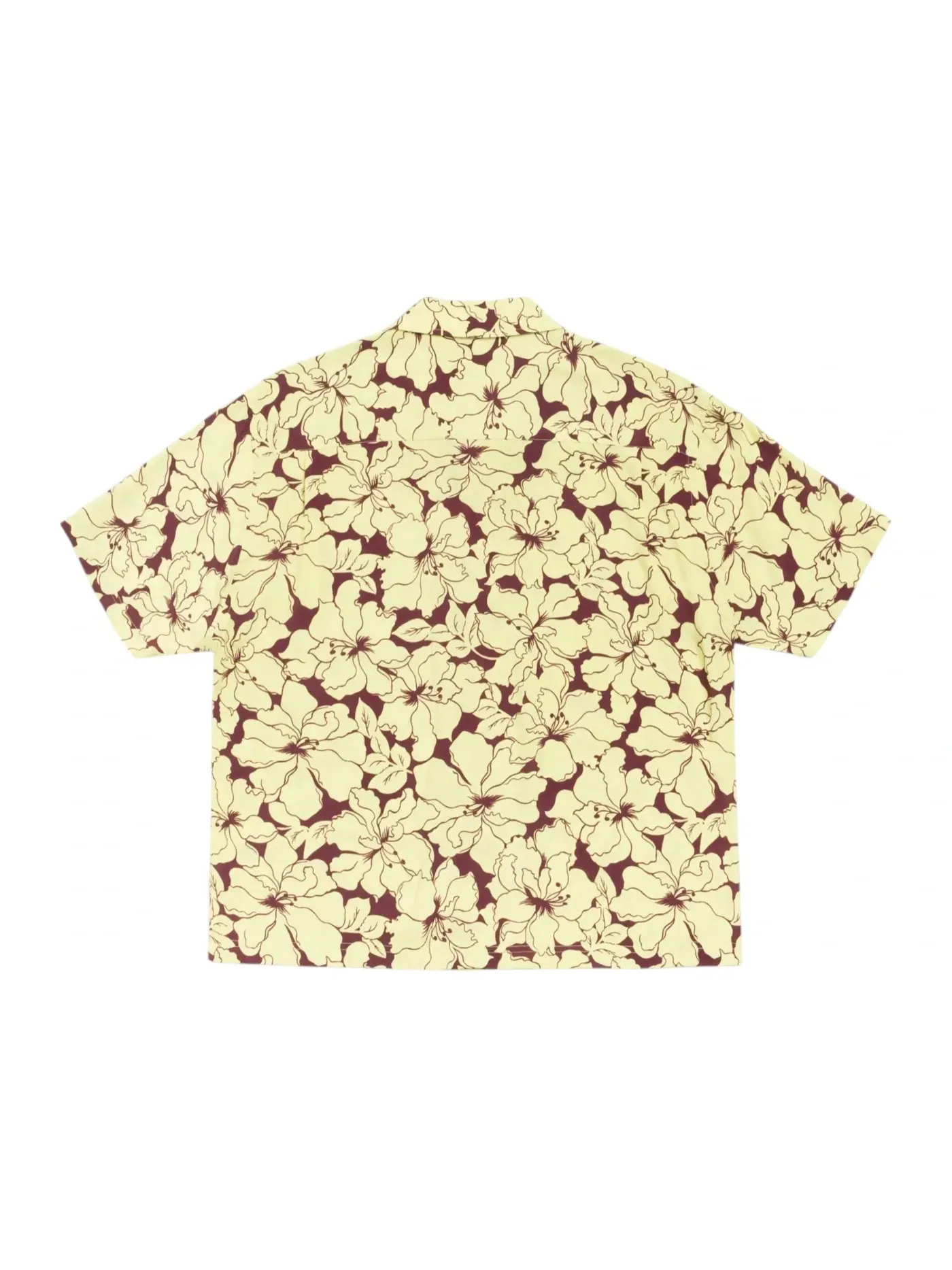 Унисекс рубашка с принтом Stussy Shirt — изображение 2 из 2, лаймовый