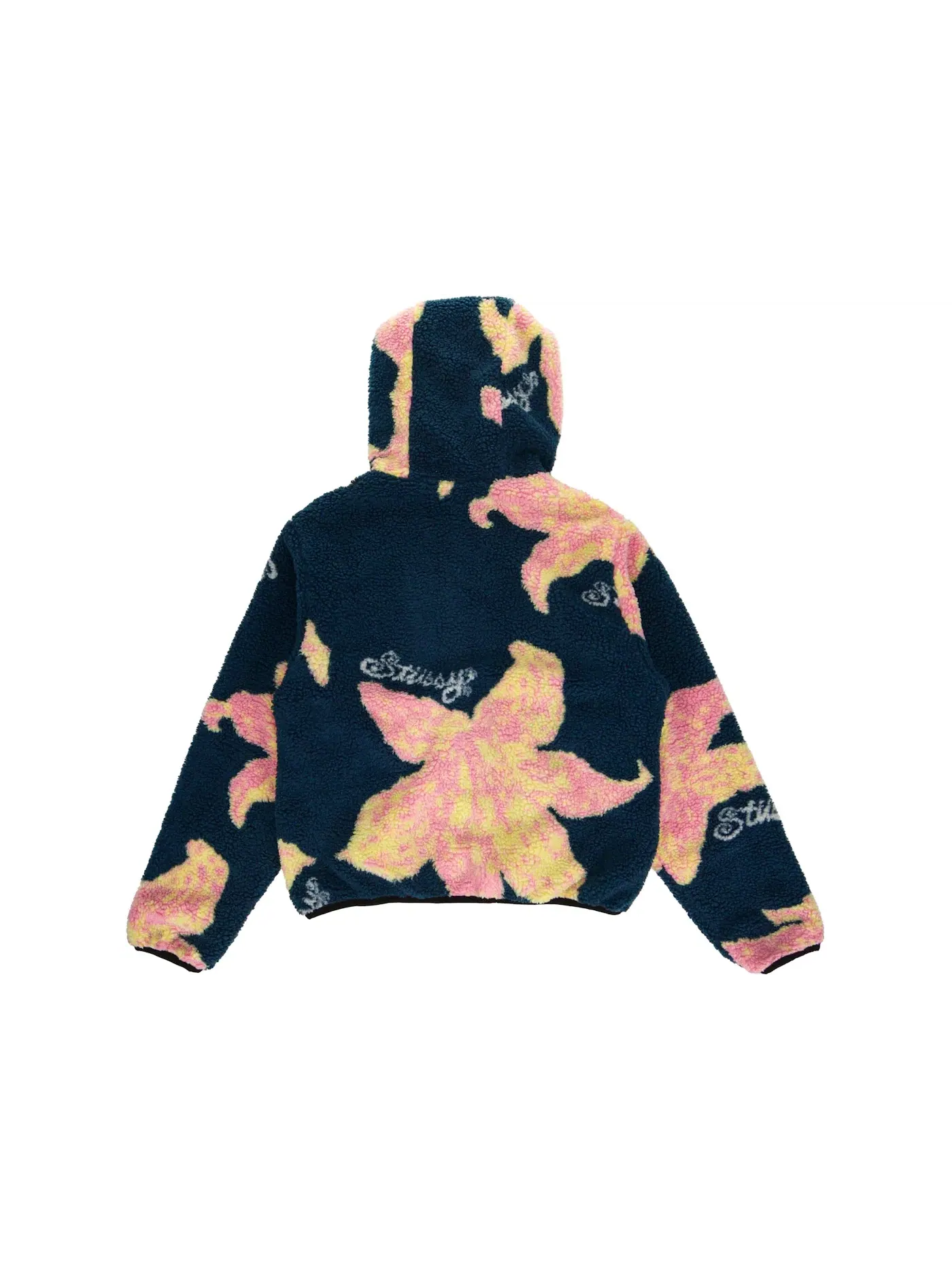 Мужская куртка флисовая с принтом Stussy Jacket — изображение 2 из 2, темно-бирюзовый