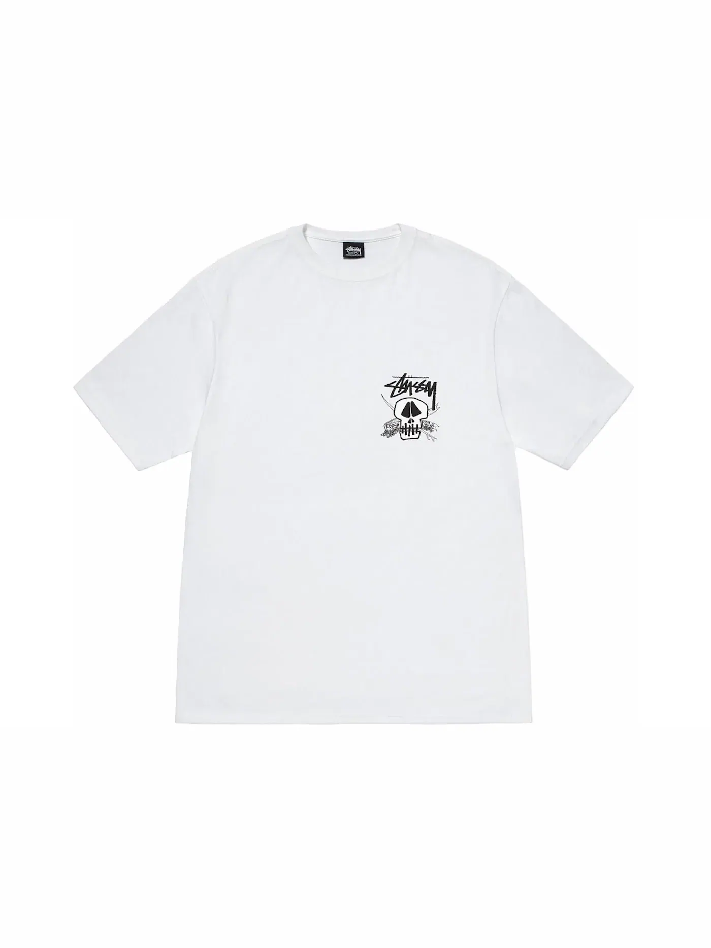 Мужская футболка с принтом Stussy Tee — изображение 2 из 2, белый