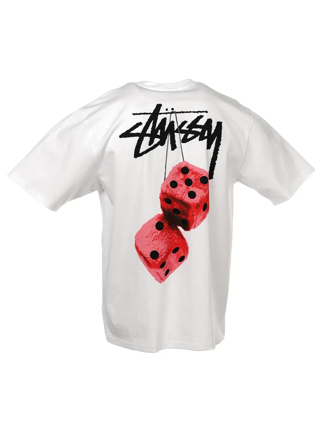 Мужская футболка с принтом Stussy Tee — изображение 3 из 4, белый
