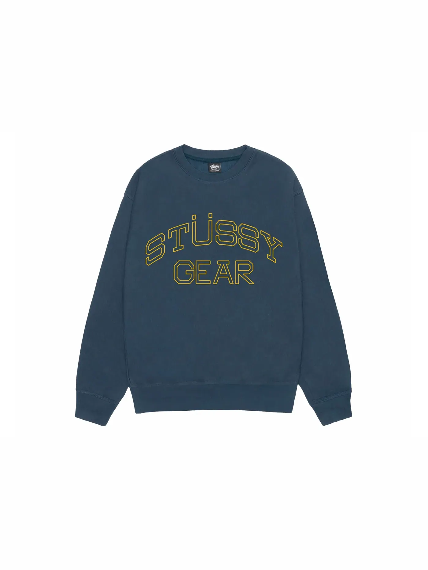 Мужской свитшот Crew Stussy — изображение 1 из 2, темно-синий
