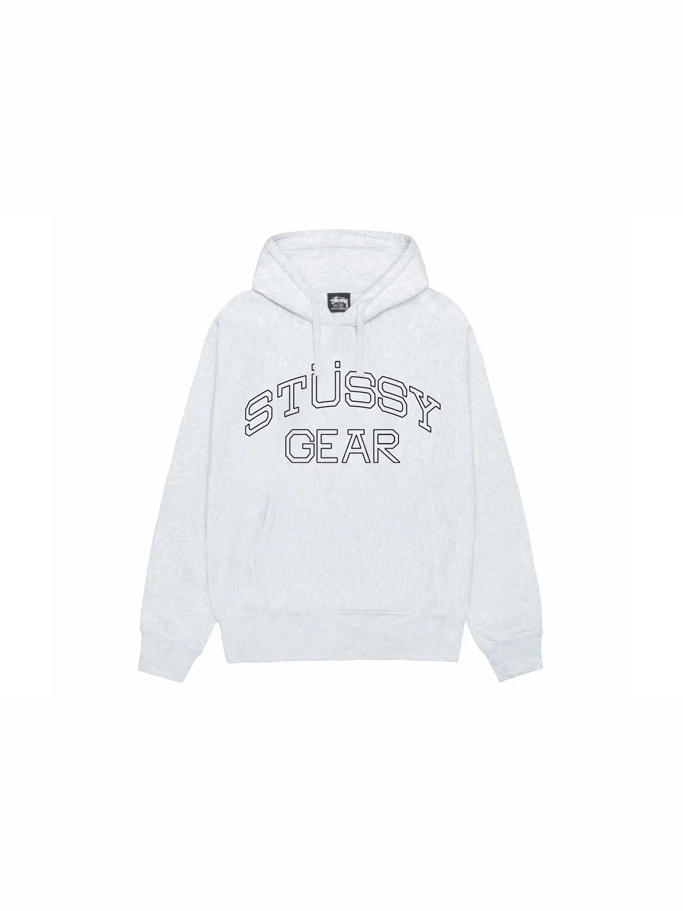 Мужской худи с капюшоном Stussy Hoodie — изображение 1 из 2, пепельный вереск