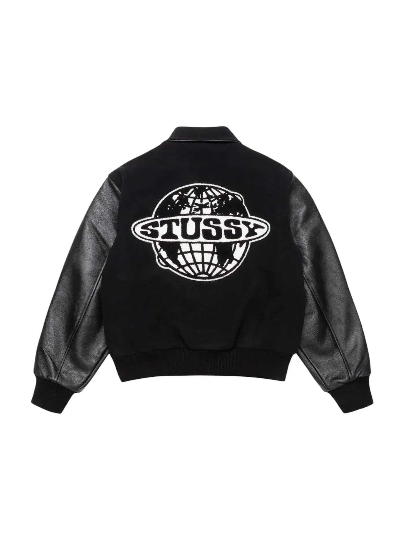 Мужская куртка-бомбер с принтом Jacket Stussy — изображение 2 из 2, черный