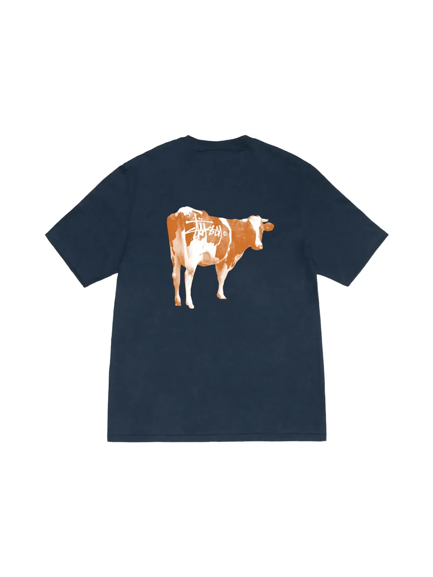 Мужская футболка с принтом Stussy Grassfed T-shirt — изображение 1 из 2, темно-синий