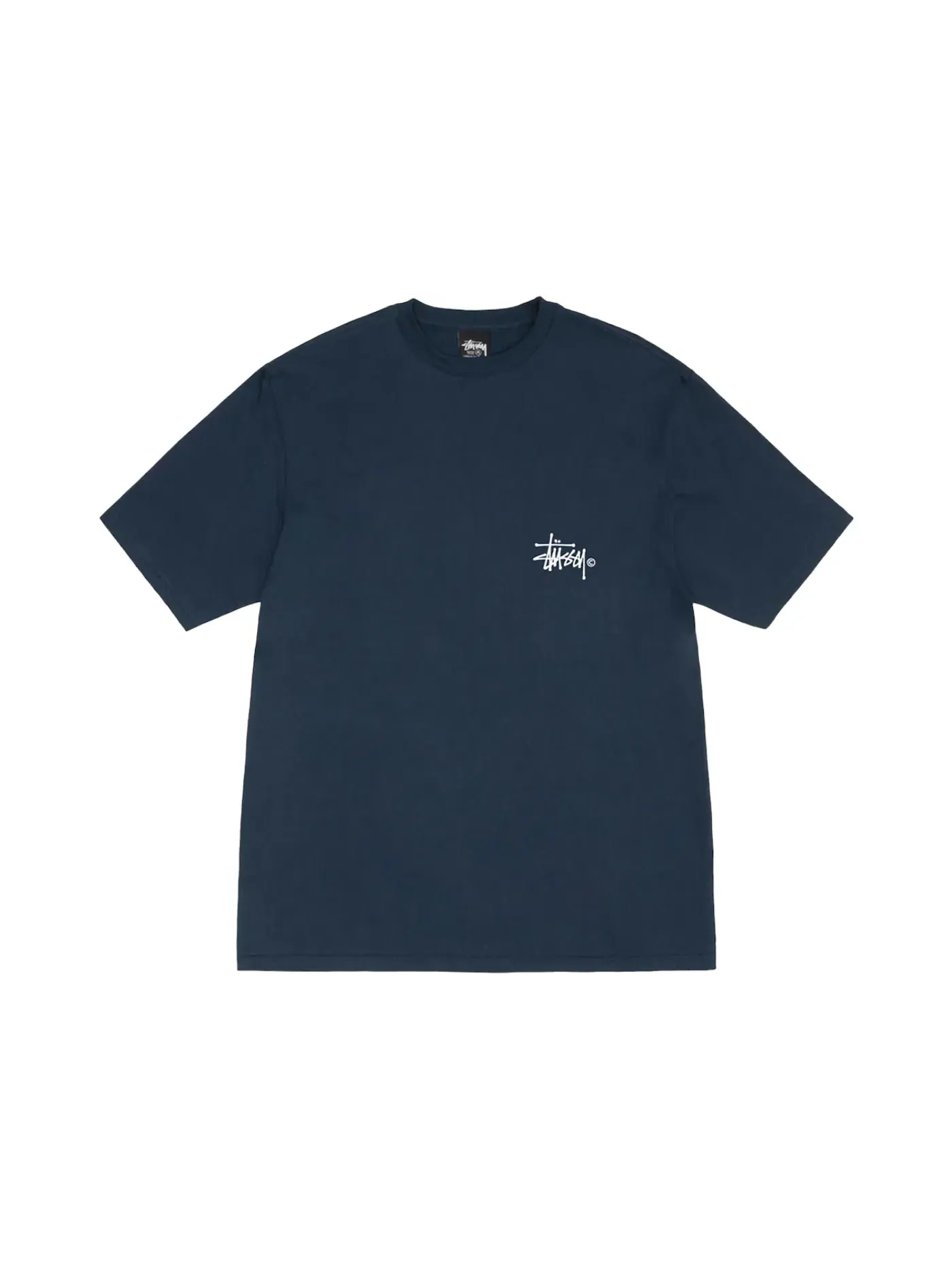 Мужская футболка с принтом Stussy Grassfed T-shirt — изображение 2 из 2, темно-синий