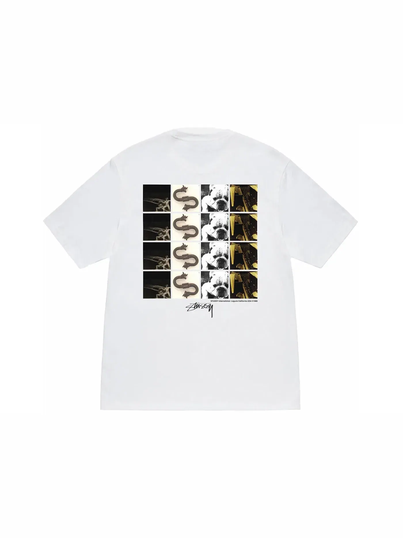 Мужская футболка с принтом Stussy Tee — изображение 1 из 2, белый