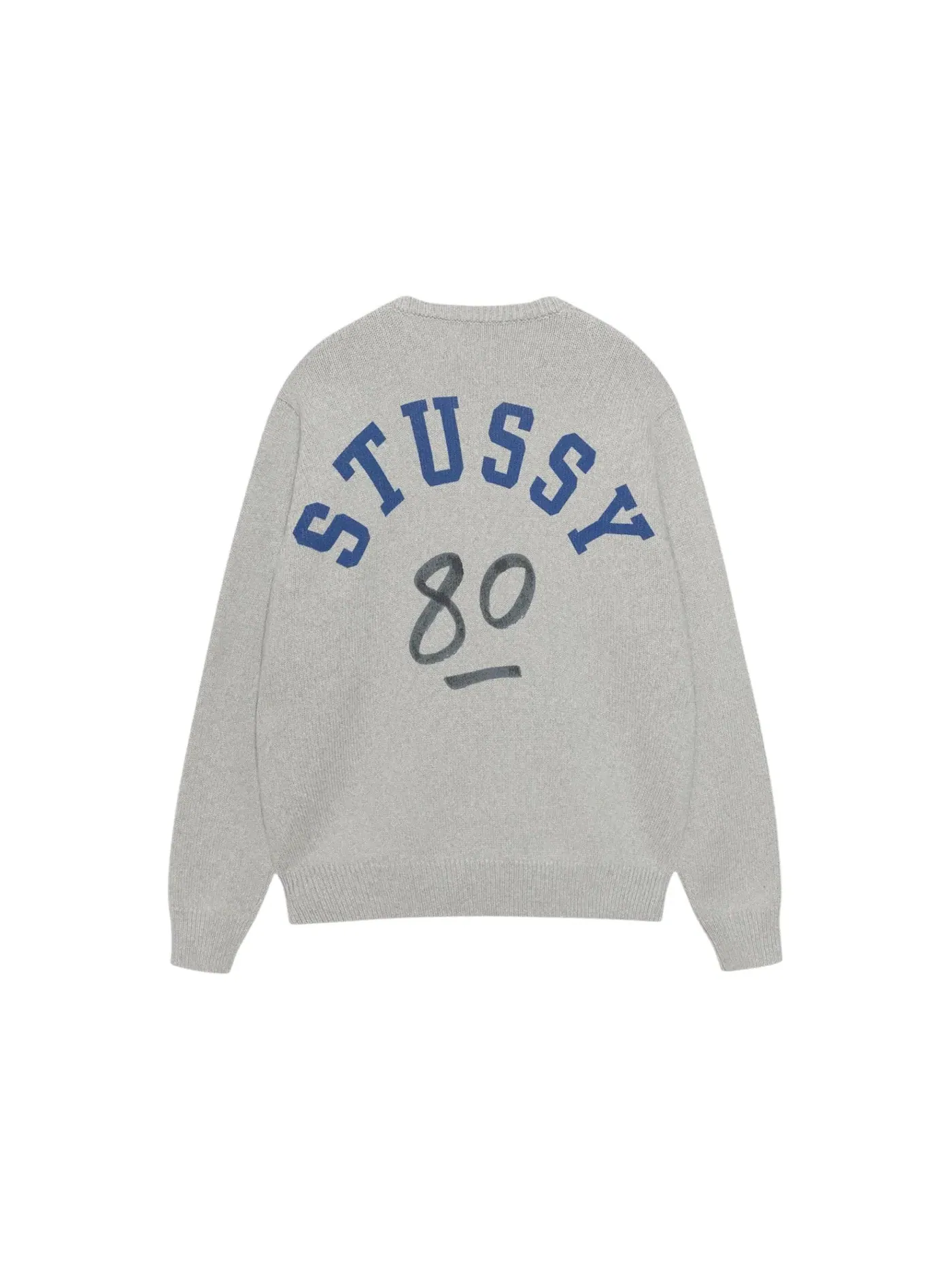 Мужской свитер с принтом Sweater Stussy — изображение 1 из 2, серый