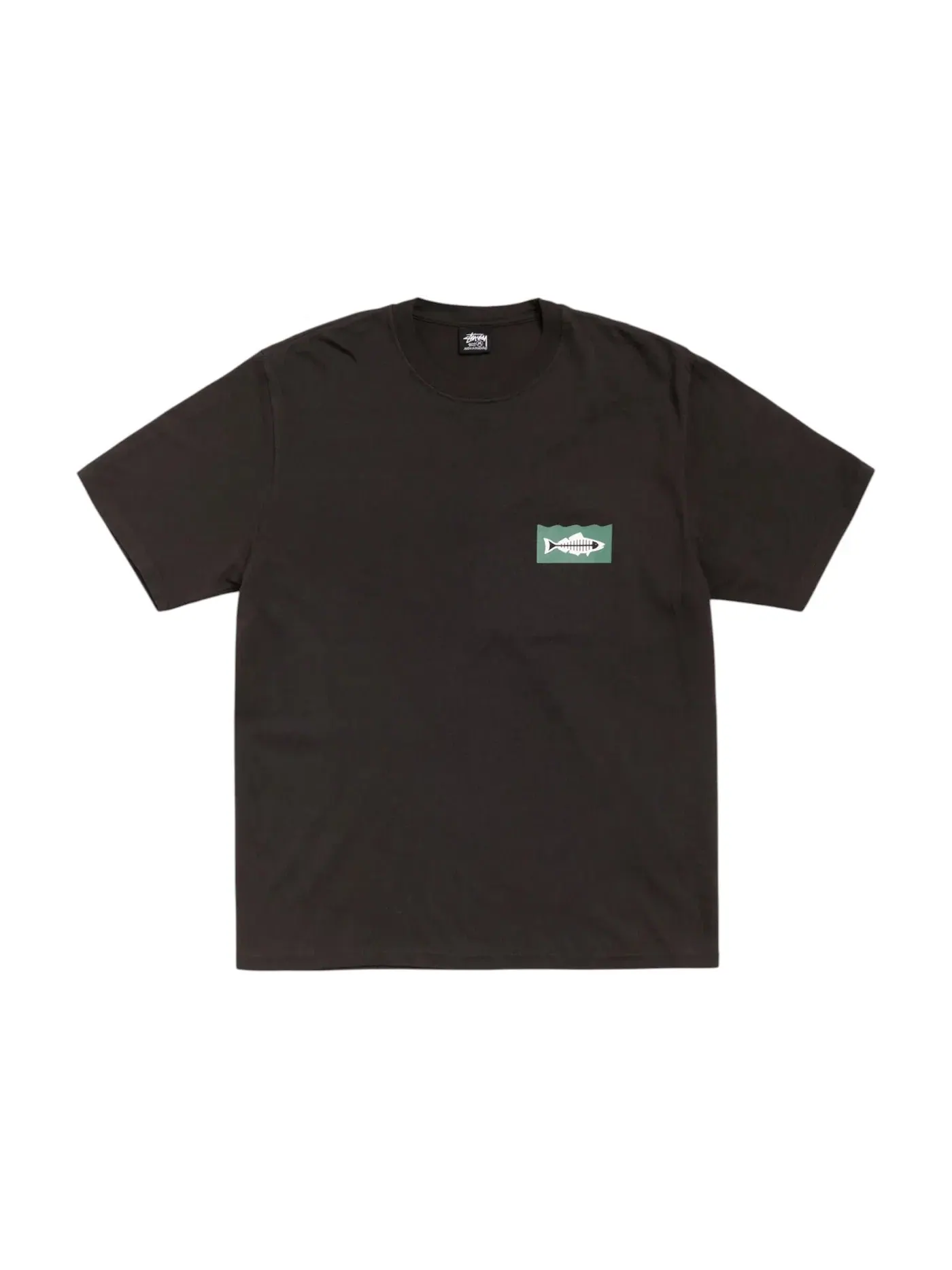 Мужская футболка с принтом Stussy Heal The Bay 40 Pigment Dyed Tee — изображение 1 из 2, черный