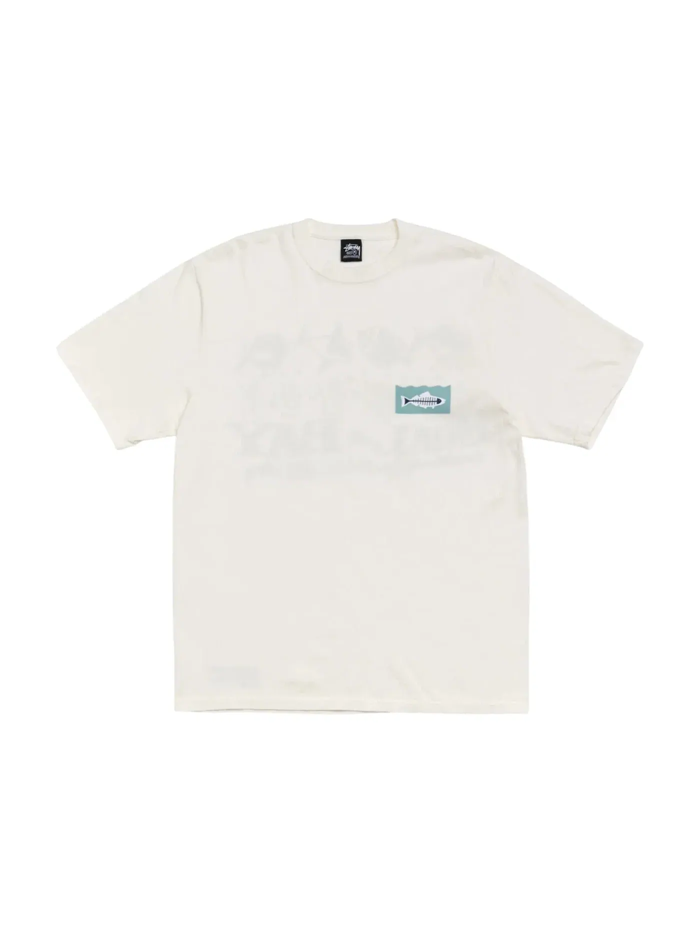 Мужская футболка с пигментным окрашиванием Stussy Tee — изображение 1 из 2, прозрачный