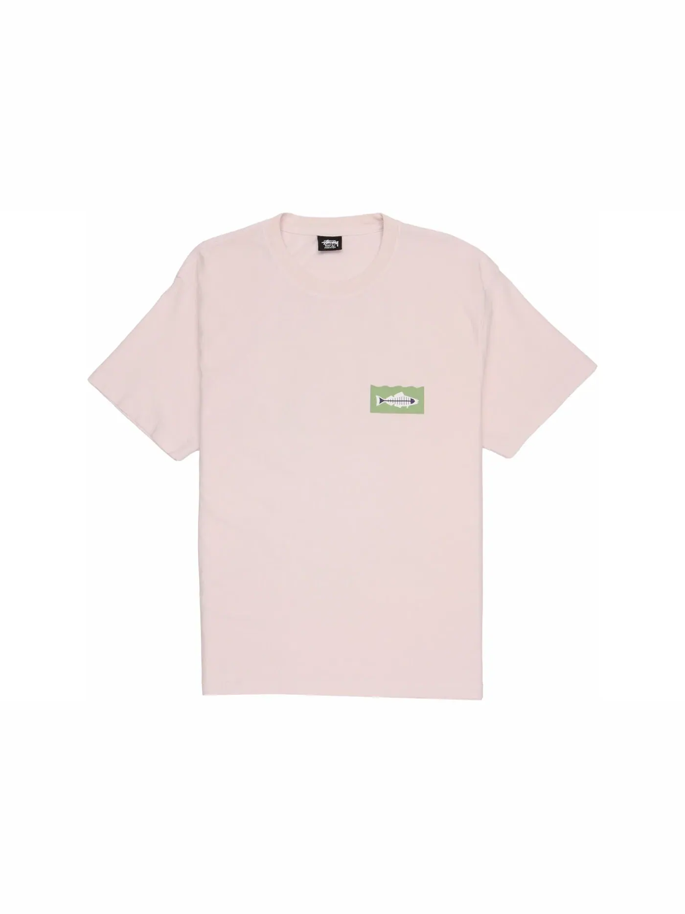 Детская футболка с принтом Stussy Tee — изображение 2 из 2, пудровый розовый