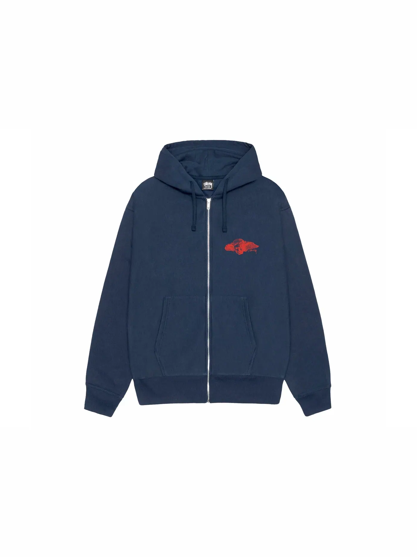 Мужское худи с принтом Hypnos Stussy — изображение 2 из 2, темно-синий