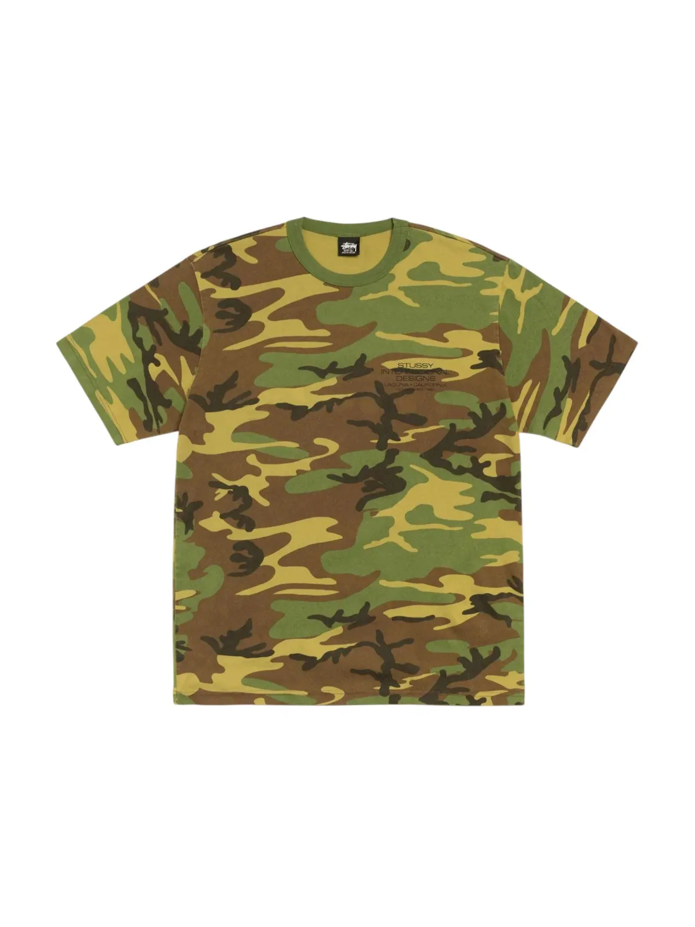 Мужская футболка с камуфляжным принтом Stussy Tee — изображение 1 из 2