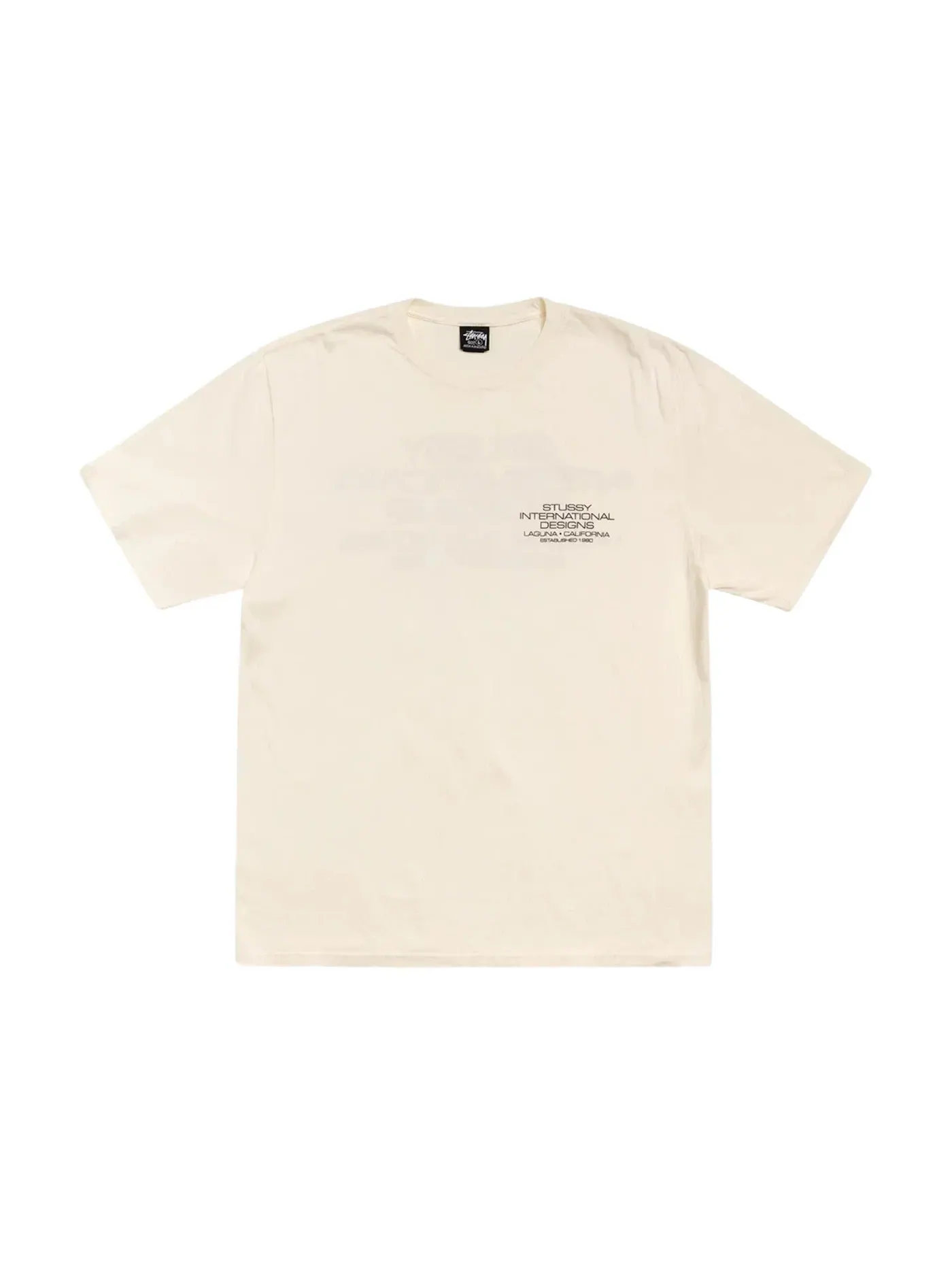 Мужская футболка с пигментным окрашиванием Stussy International Design Tee — изображение 1 из 2, прозрачный