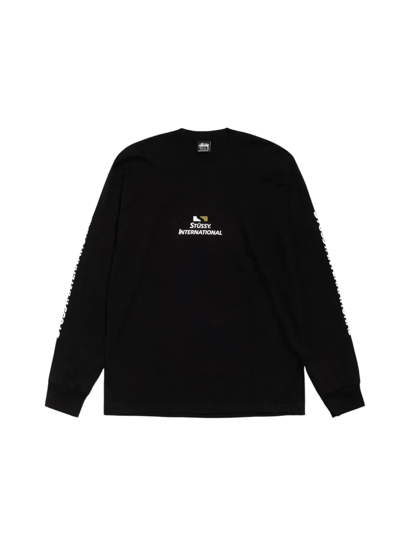 Мужская футболка с длинным рукавом Stussy Tee — изображение 1 из 2, черный