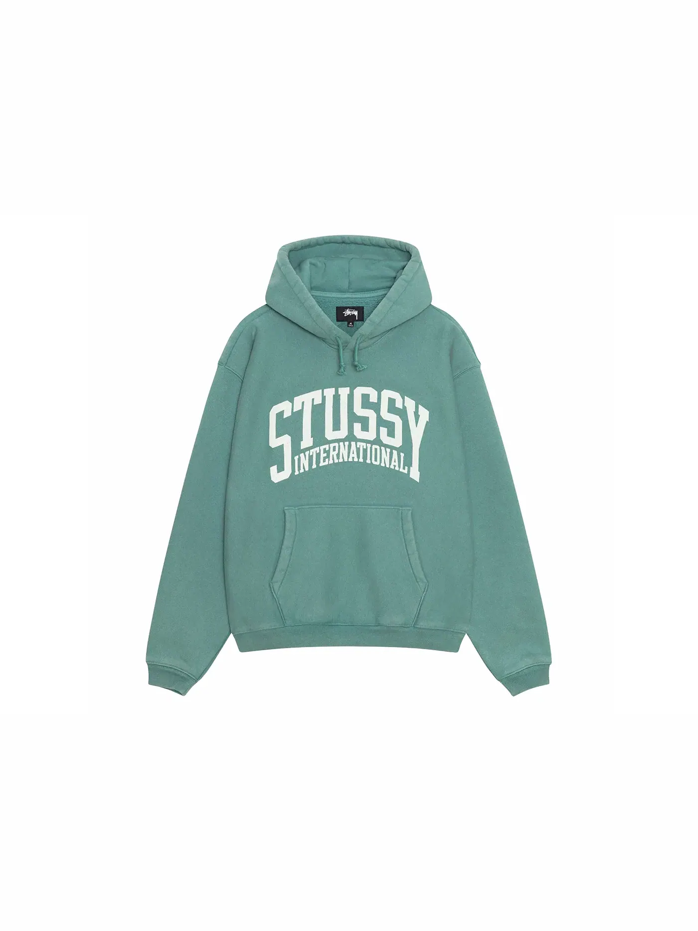 Мужской худи свободного кроя Stussy Hoodie — изображение 1 из 2, бирюзовый