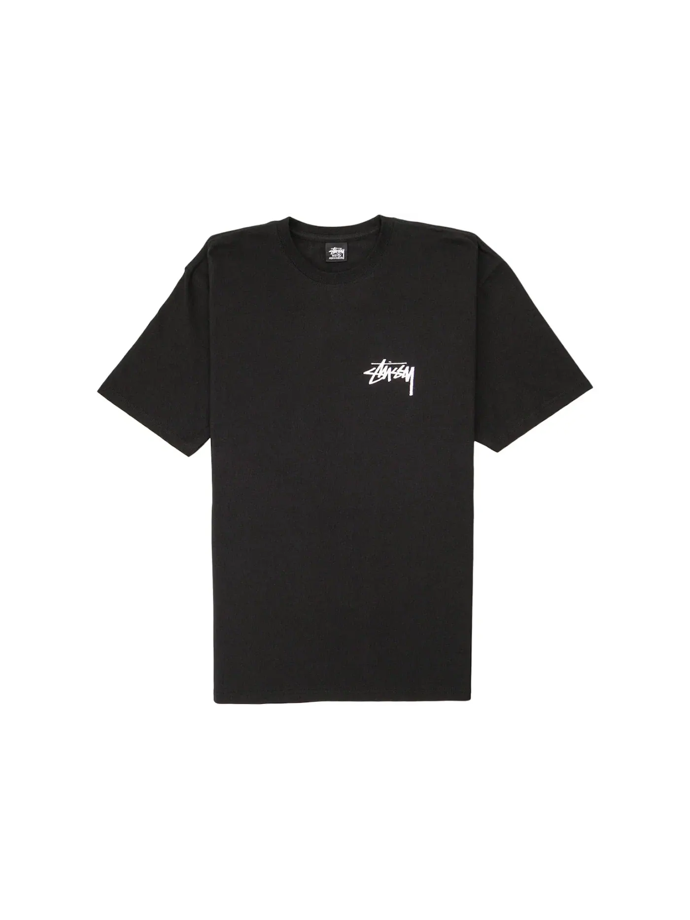 Мужская футболка с принтом ITP Flower Stussy — изображение 2 из 2, черный