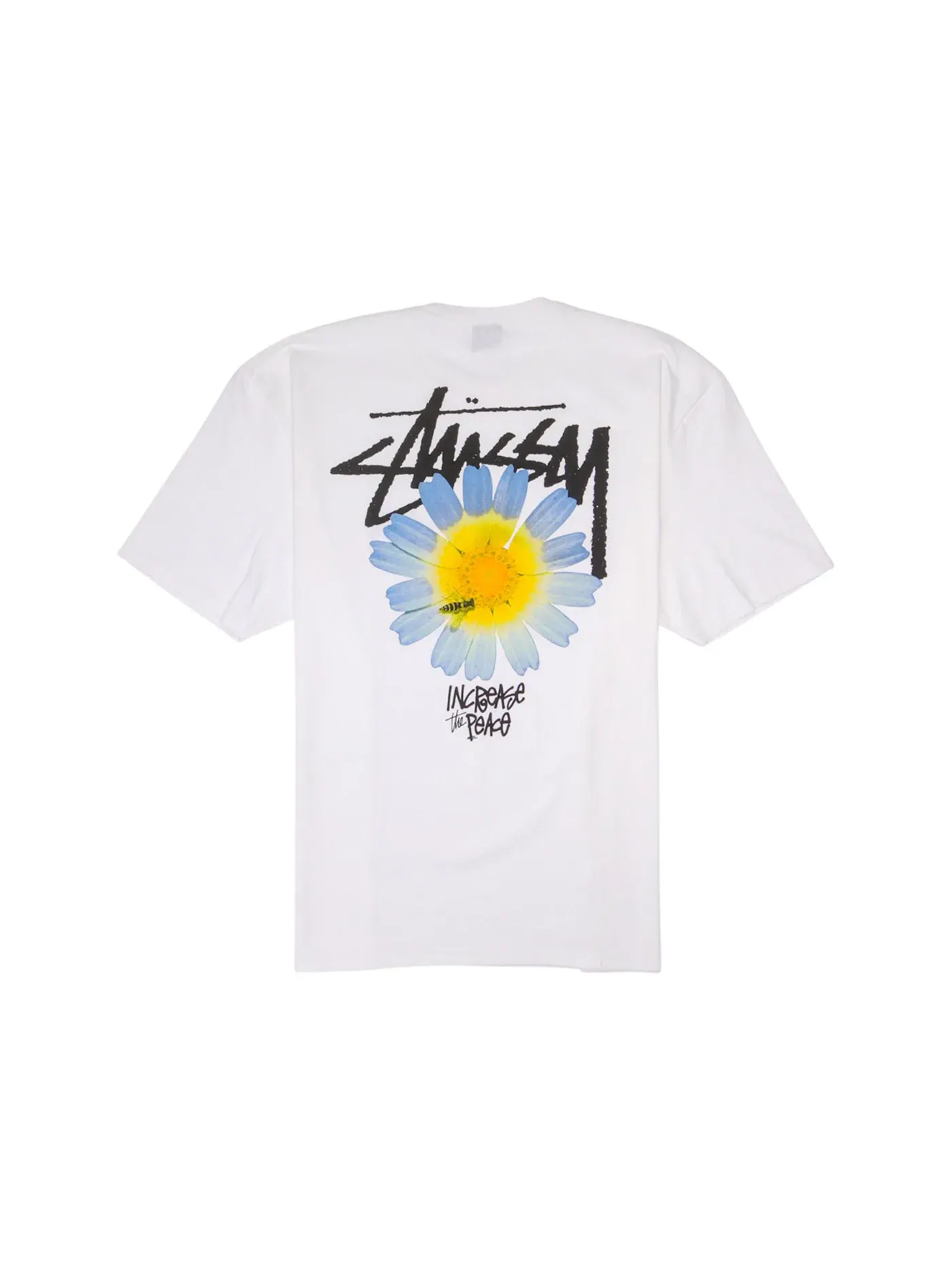 Мужская футболка с принтом Stussy Tee — изображение 1 из 2, белый