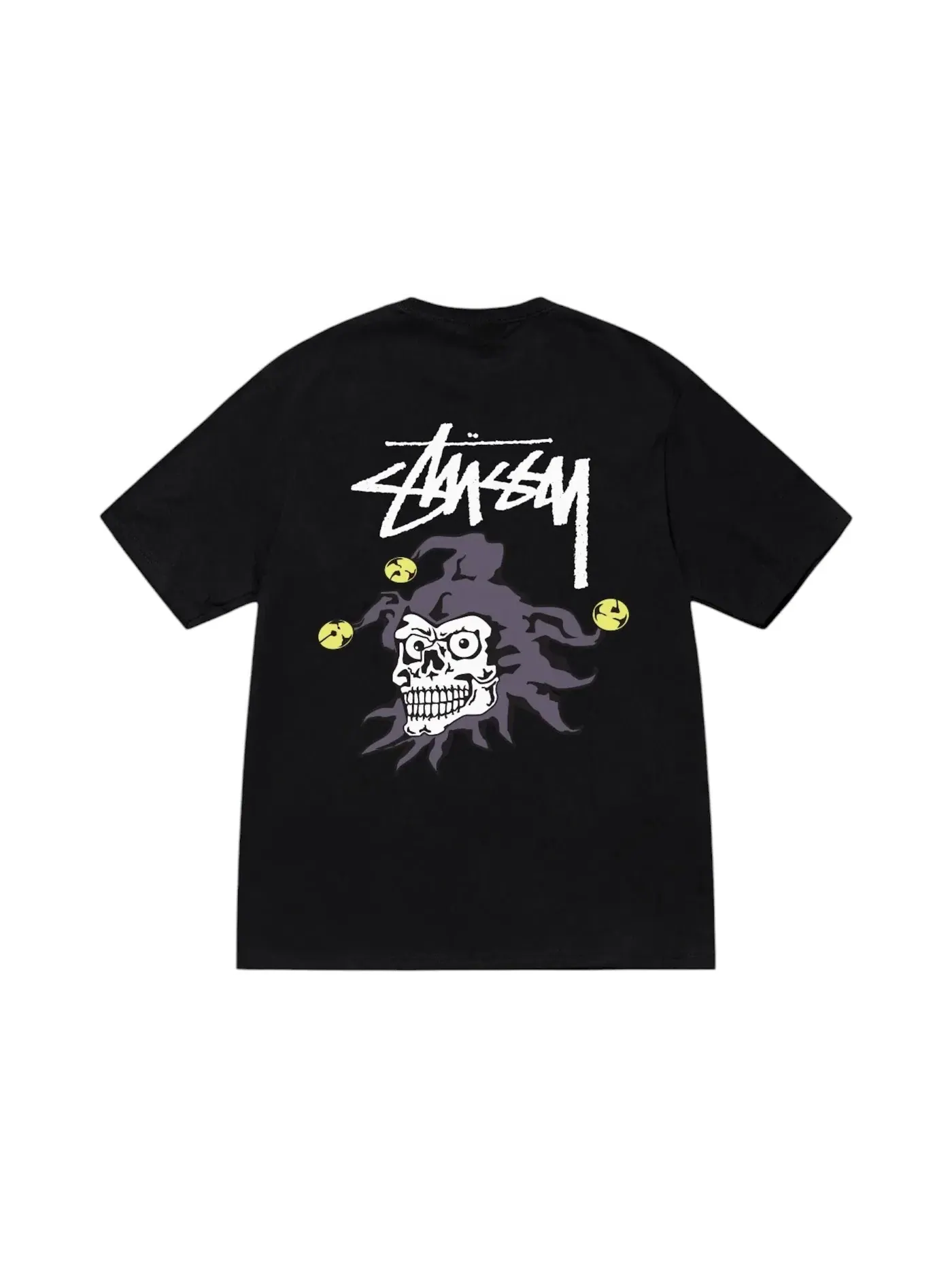 Мужская футболка с принтом Tee Stussy — изображение 2 из 2, черный