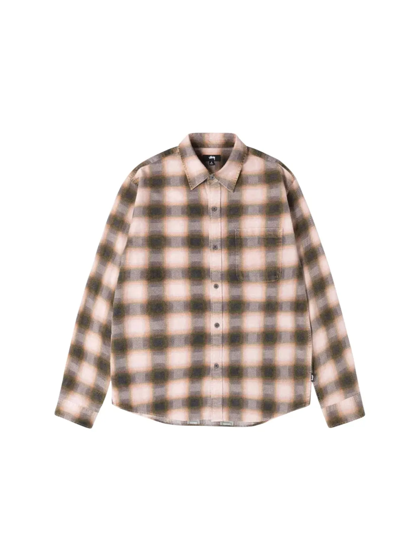 Мужская рубашка в клетку June Plaid Stussy — изображение 1 из 2, розовый