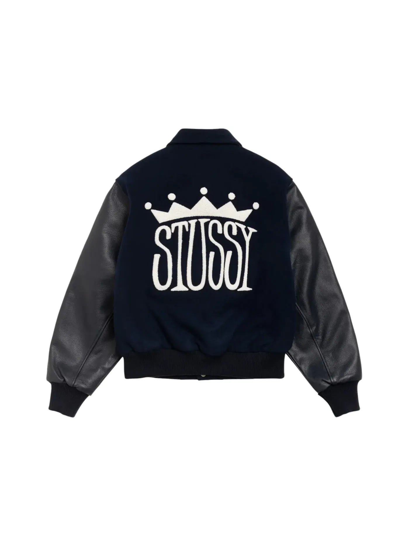 Мужская куртка-бомбер с принтом King Stussy — изображение 2 из 2, темно-синий
